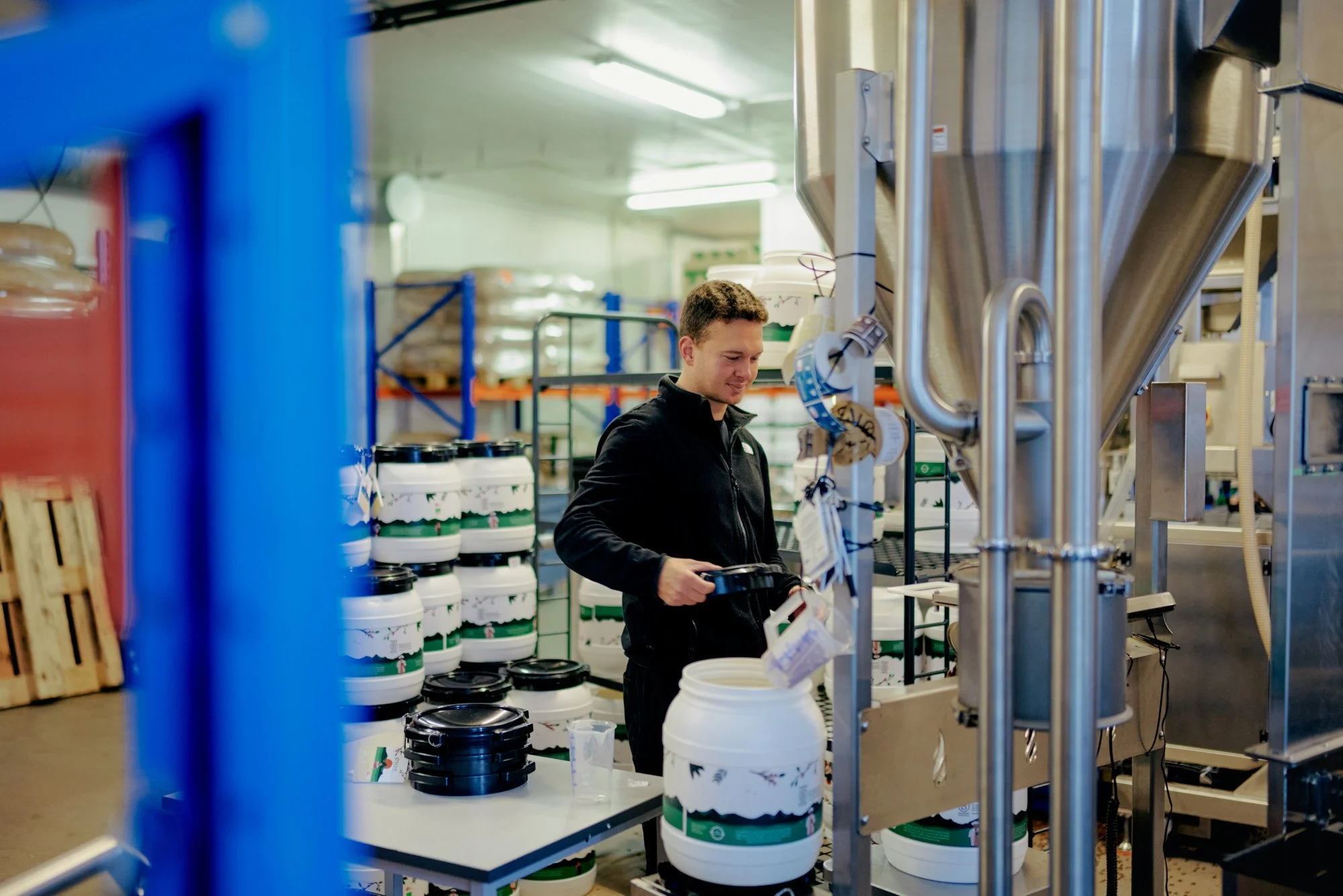 kaffeproduktion i gang