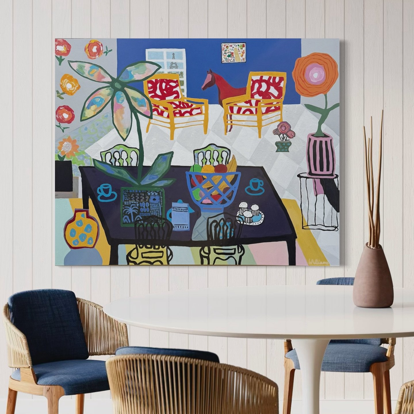 Fresh off the studio wall-  this one kept me up many a late nights -  it was a story that unfolded a little at a time. Really liking this direction!!
#naplesartist #elizabethwilliamsart #abstractstilllife