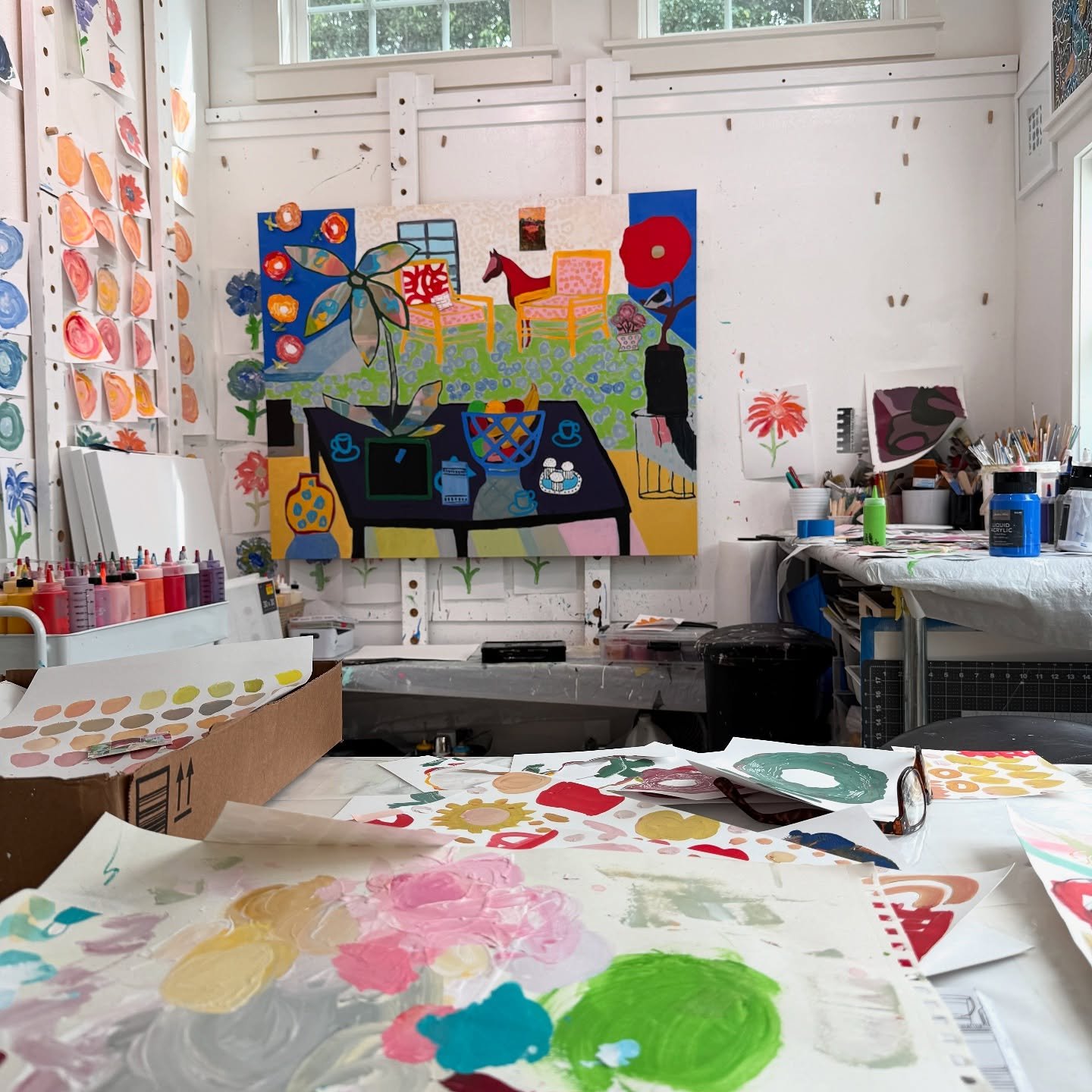 When I embrace the mess of my studio I never know what is going happen!  So far I&rsquo;m happy with what&rsquo;s going on- should be ready for Naples National Art Fair this weekend on Park Street near the Naples Art institute. Stop by and say hi!  B