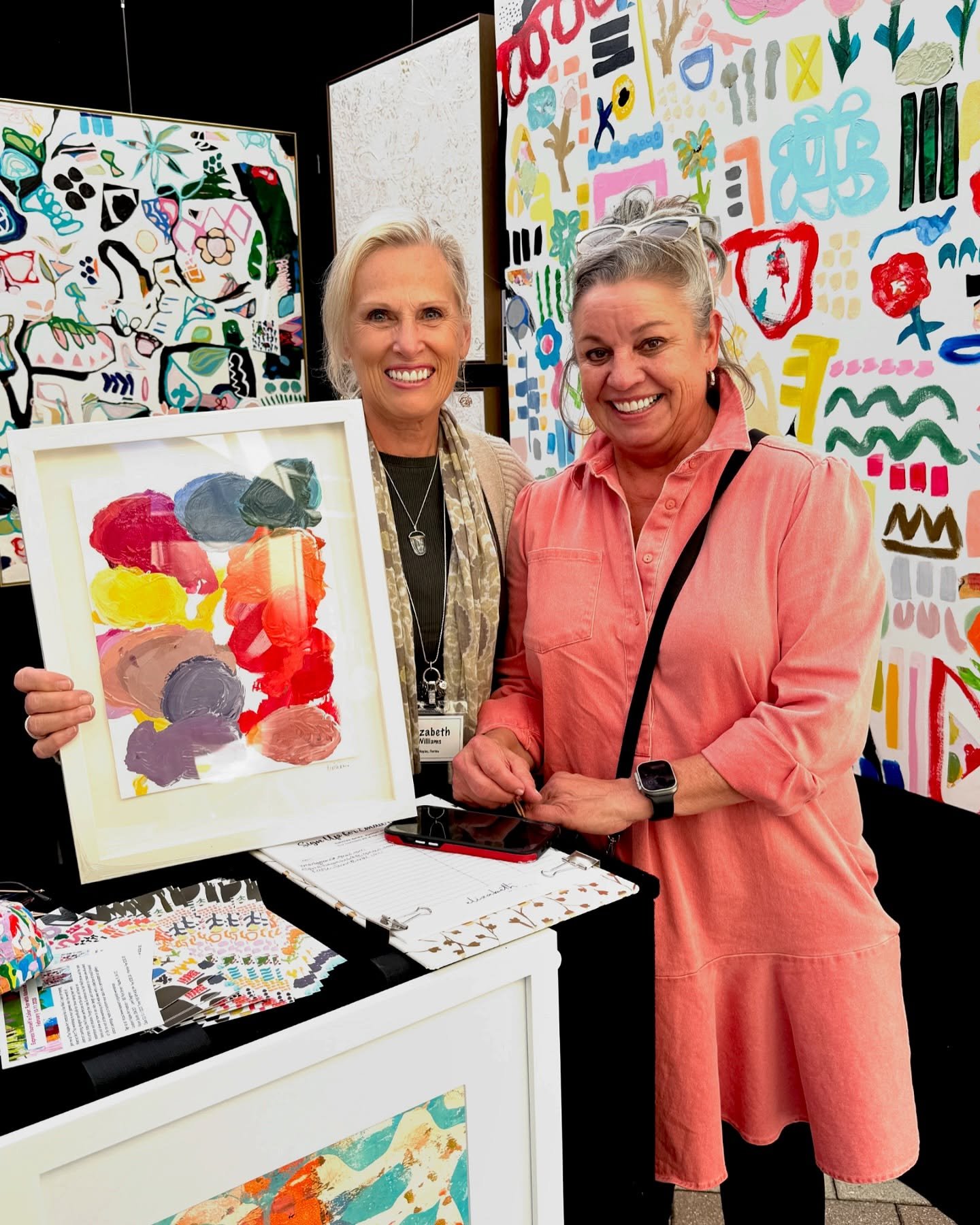 Beautiful day 🌞in Naples today!  Art and art lovers collide at Mercato Art Celebration!  Booth 25 until 5pm. #mercatoartcelebration #mercatonaples #elizabethwilliamsart #napleartist #colorfulartworks #naplesartist
