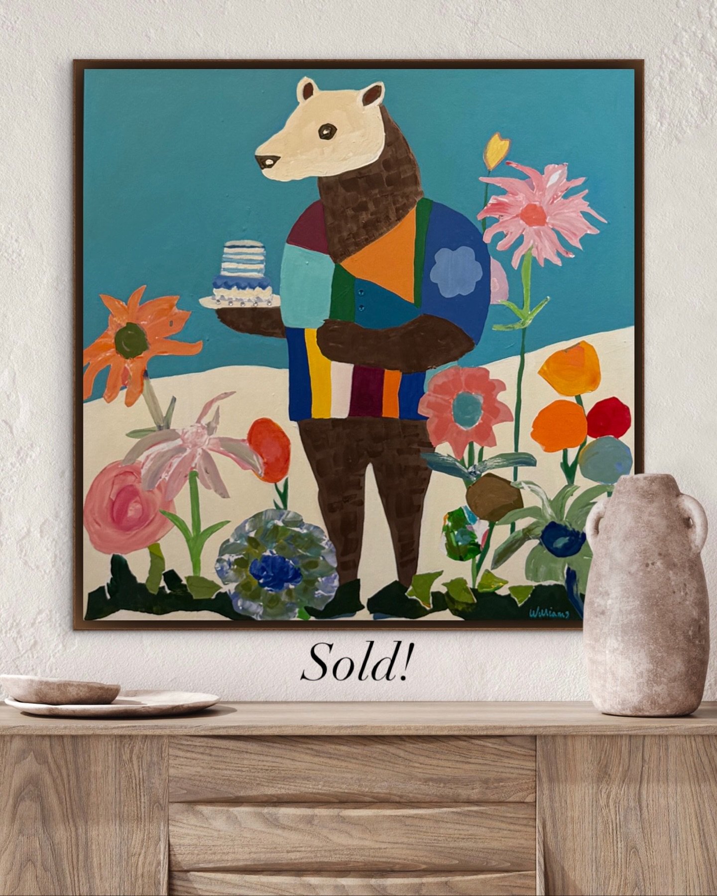 Bearer of Sweetness
SOLD

Thank you to my new collectors for welcoming this original painting into their home.

This one has always felt full of joy, movement, and layered presence &mdash; one of my personal favorites &mdash; and I&rsquo;m grateful i