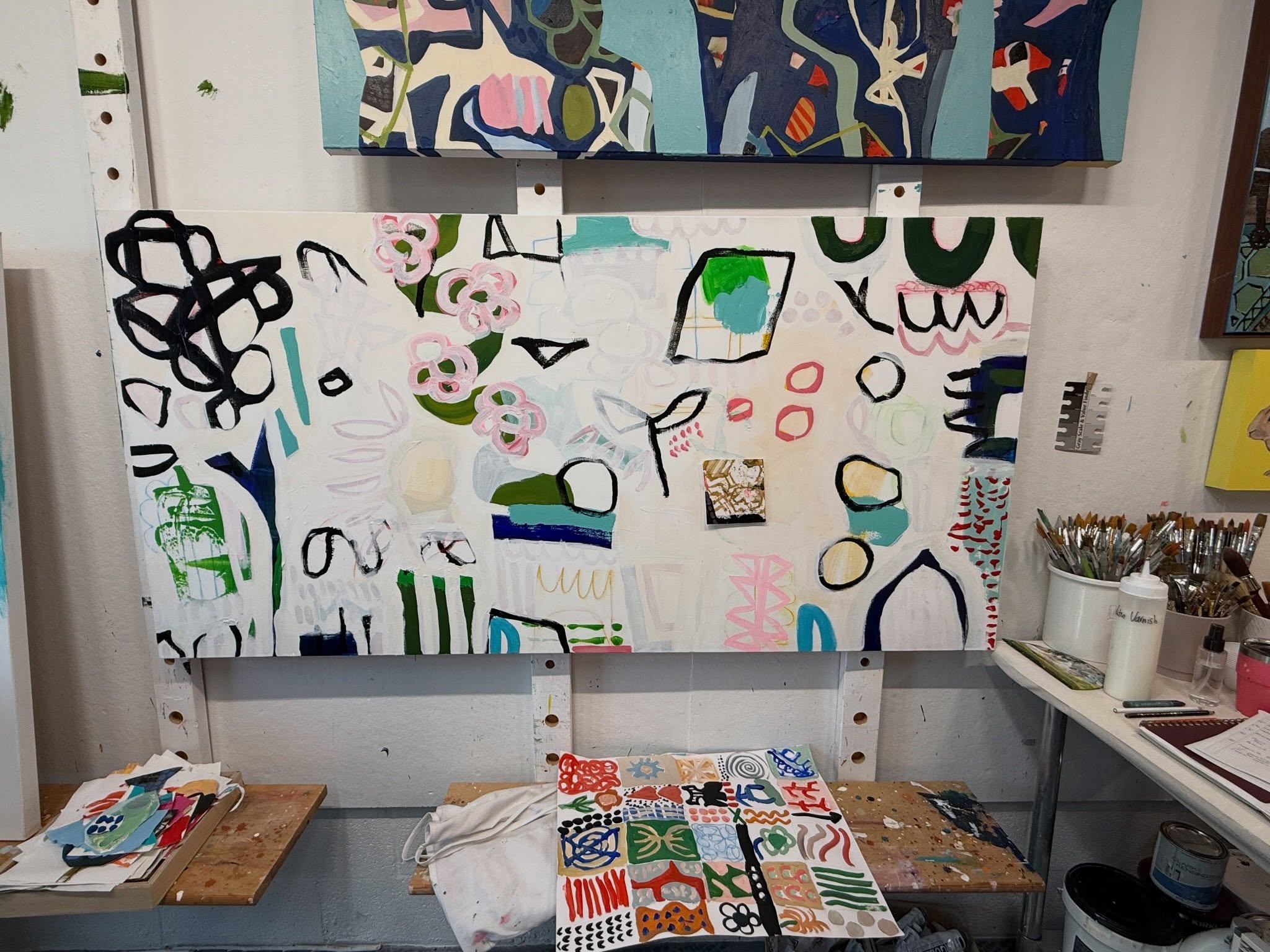 Something new taking shape. 
It starts as chaos&mdash;but there&rsquo;s always a moment where it decides what it wants to be. I&rsquo;m listening.

#WorkingArtist #ContemporaryArt #ArtCollectors #ElizabethWilliamsArt

Florida artist, contemporary pai