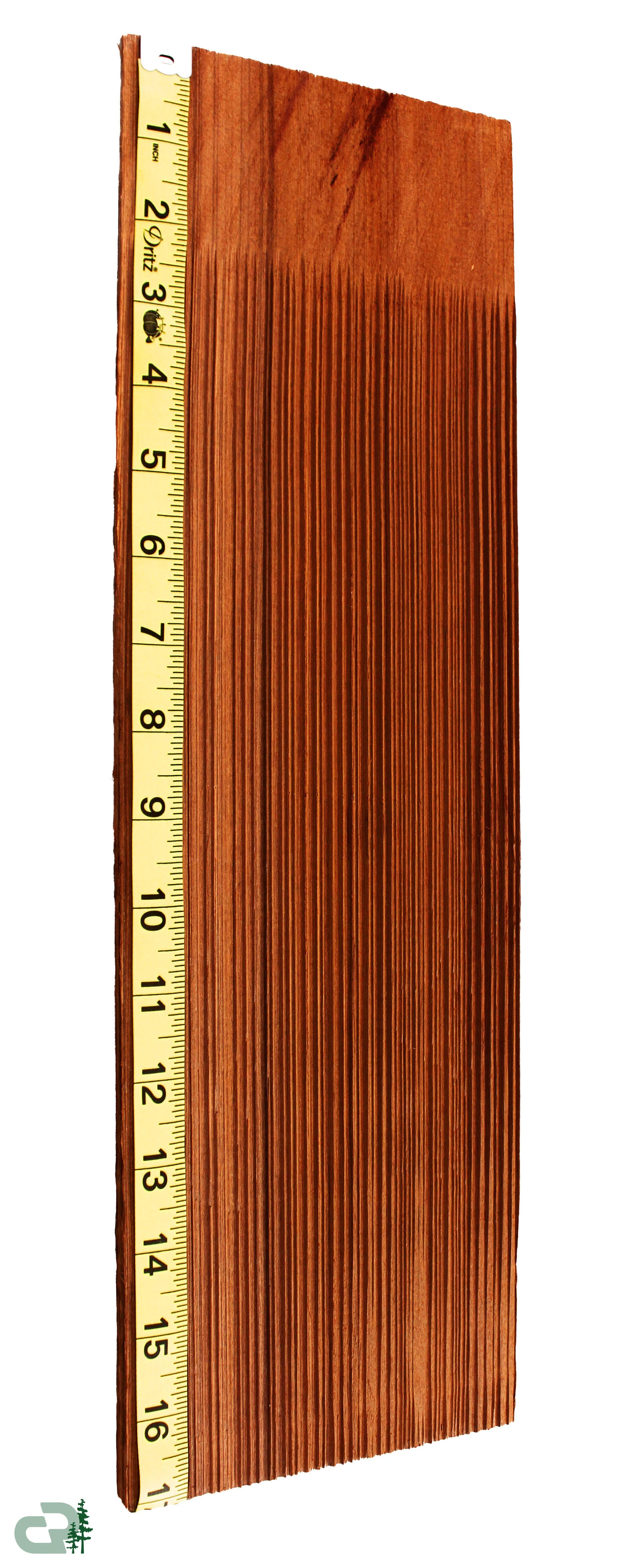 18" Western Red Cedar Grooved Natural Shingle — Craft Shingles