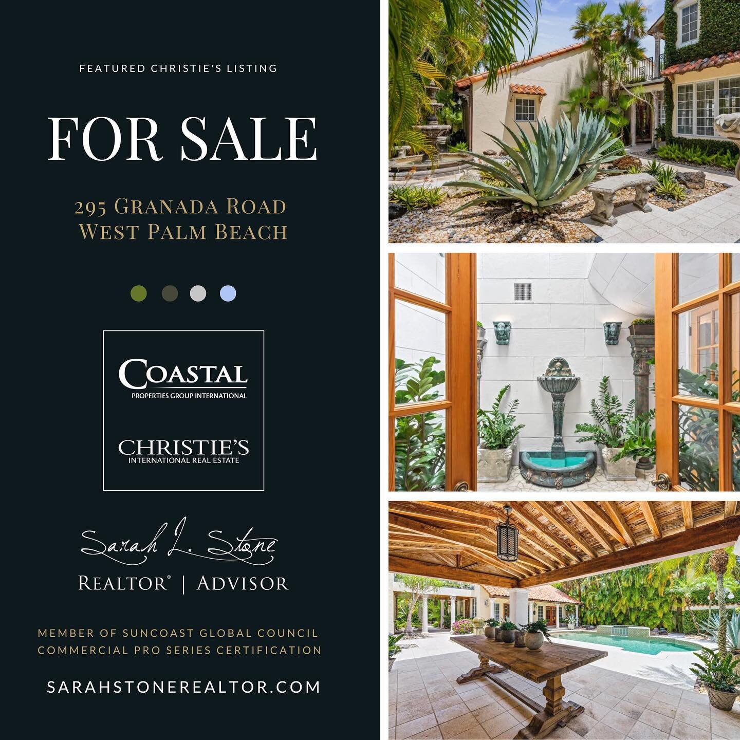 West Palm Beach | Christie&rsquo;s International Real Estate - an exceptional property, Mediterranean revival. Over 5000 ft.&sup2;. With complete privacy, an entertainment courtyard, and a pool + spa. Looking to switch coastlines? We have options! #E