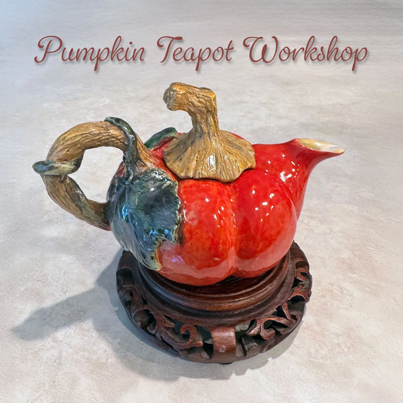 Art Workshop: Clay Pumpkin Teapot