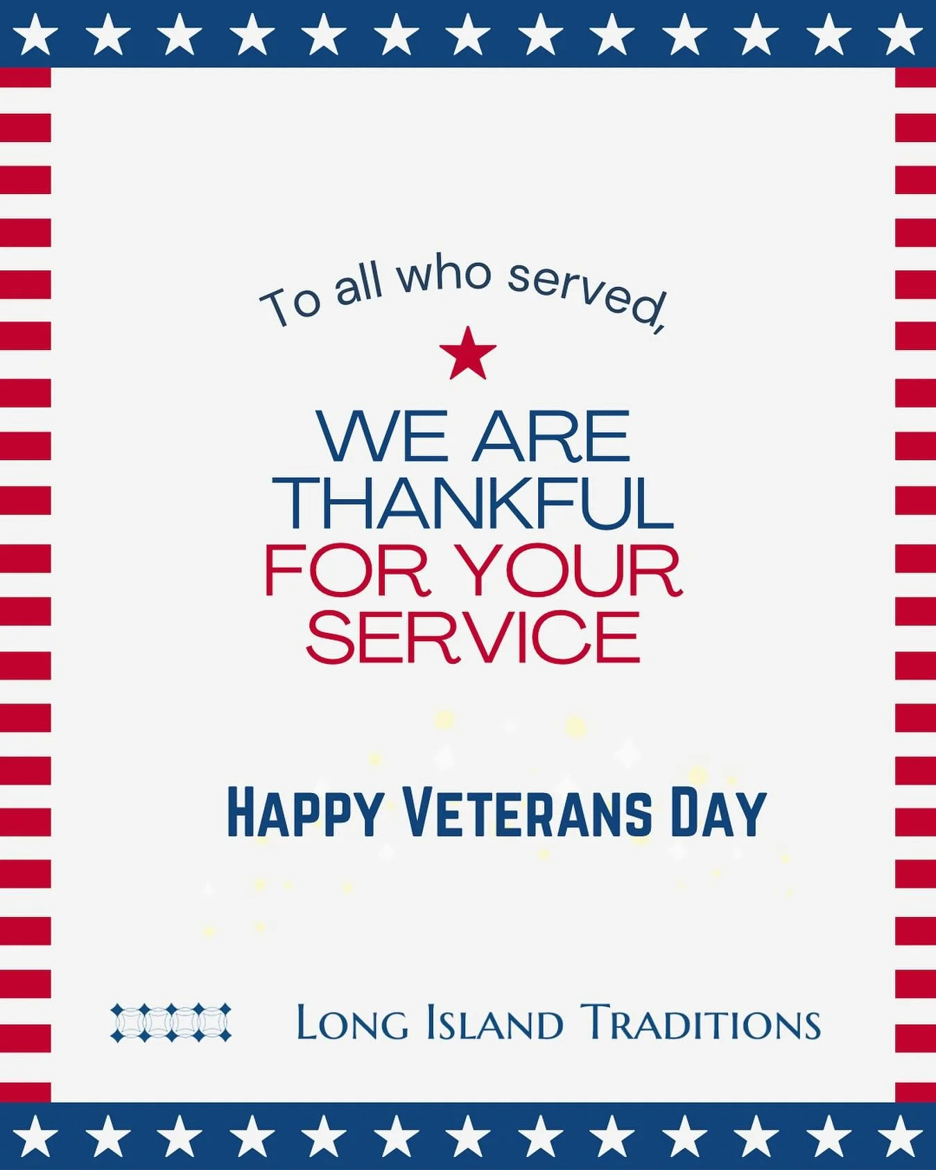 &ldquo;The willingness of America&rsquo;s veterans to sacrifice for our country has earned them our lasting gratitude.&rdquo; &mdash; Jeff Miller #veteransday #longislandtraditions