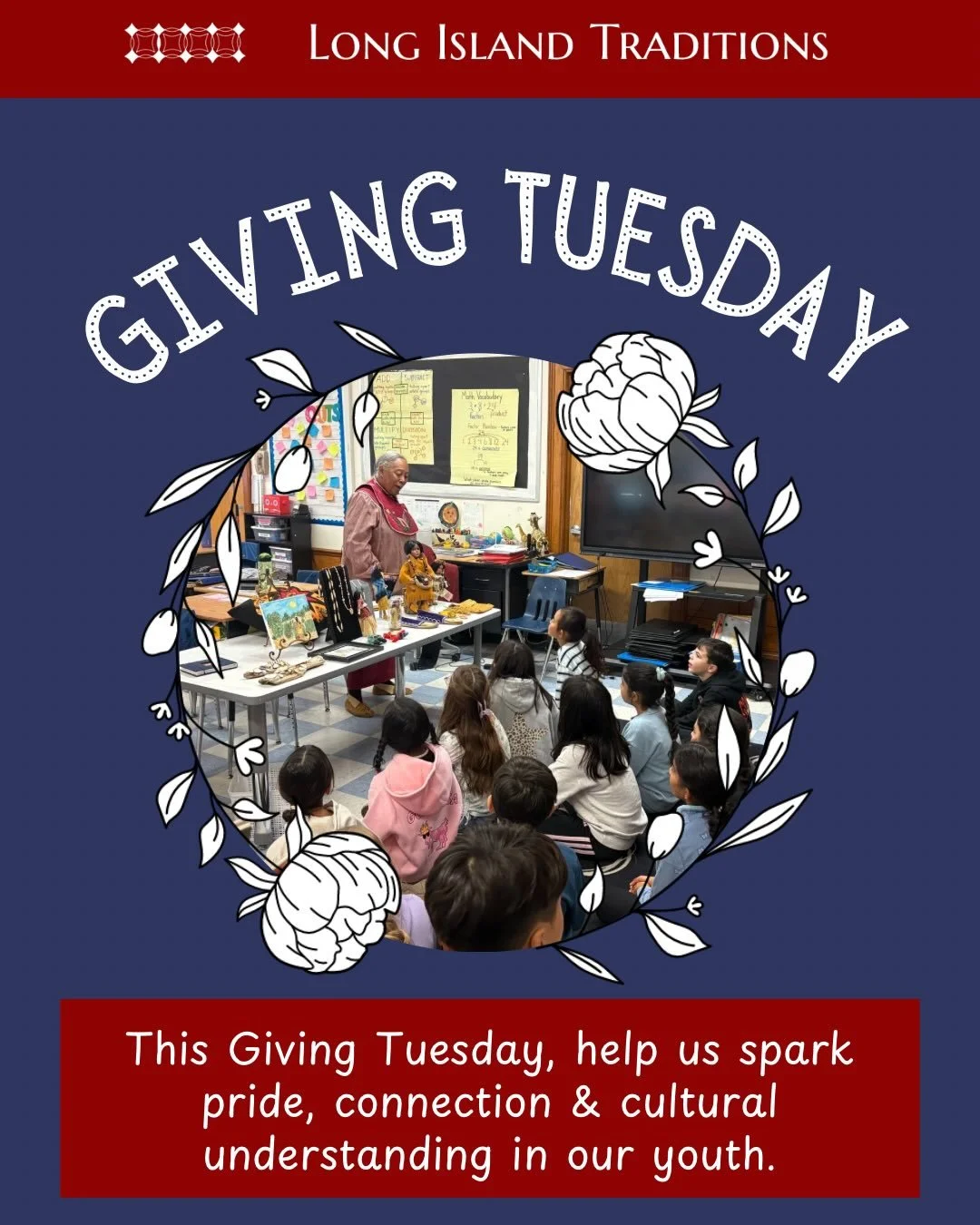 ✨ This Giving Tuesday, help us spark pride, connection &amp; cultural understanding in our youth.

Every donation&mdash;big or small&mdash;helps us reach another classroom and bring Long Island&rsquo;s traditions to life for the next generation. 🌊📚