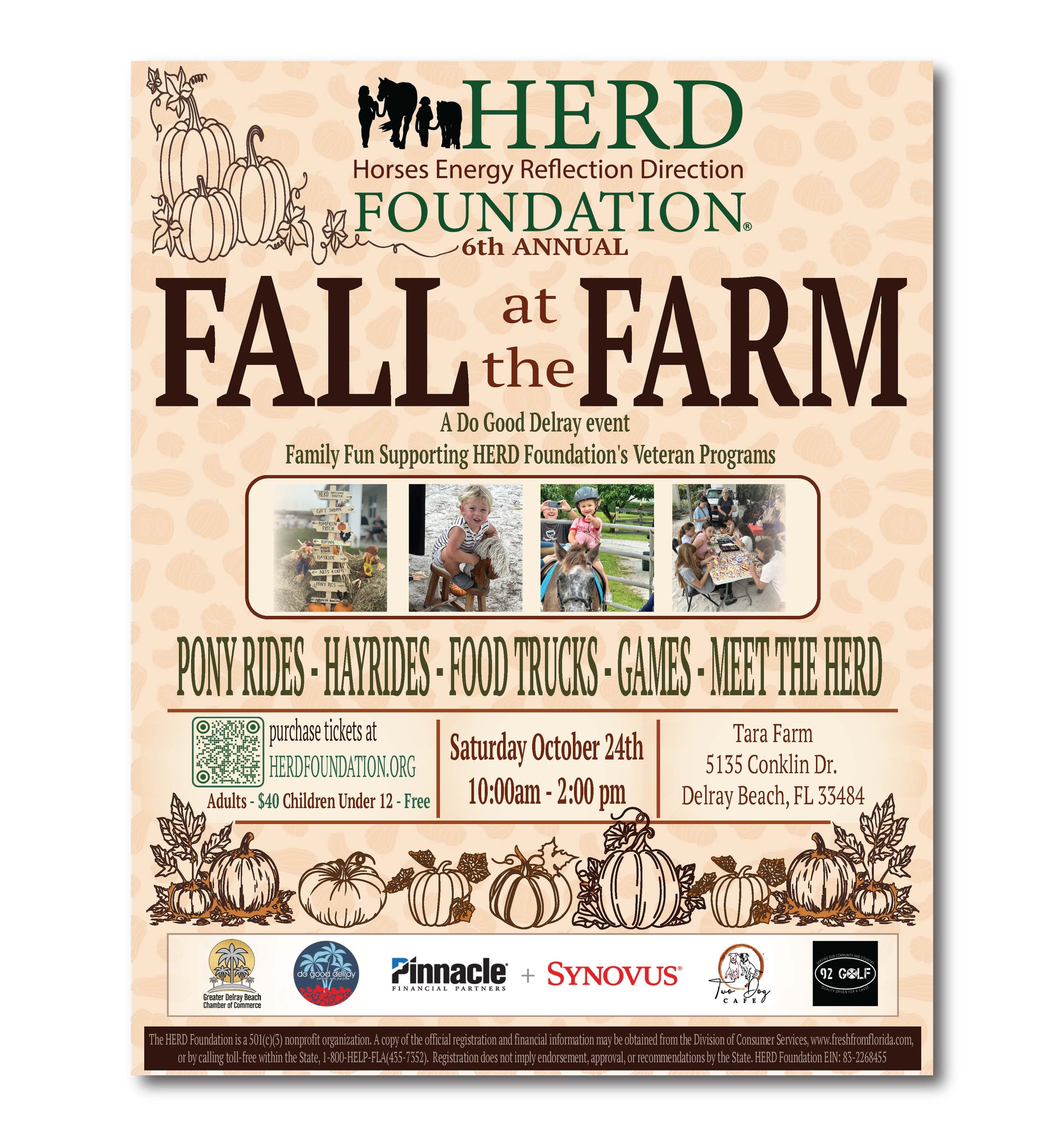 6th Annual HERD Foundation FALL at the FARM