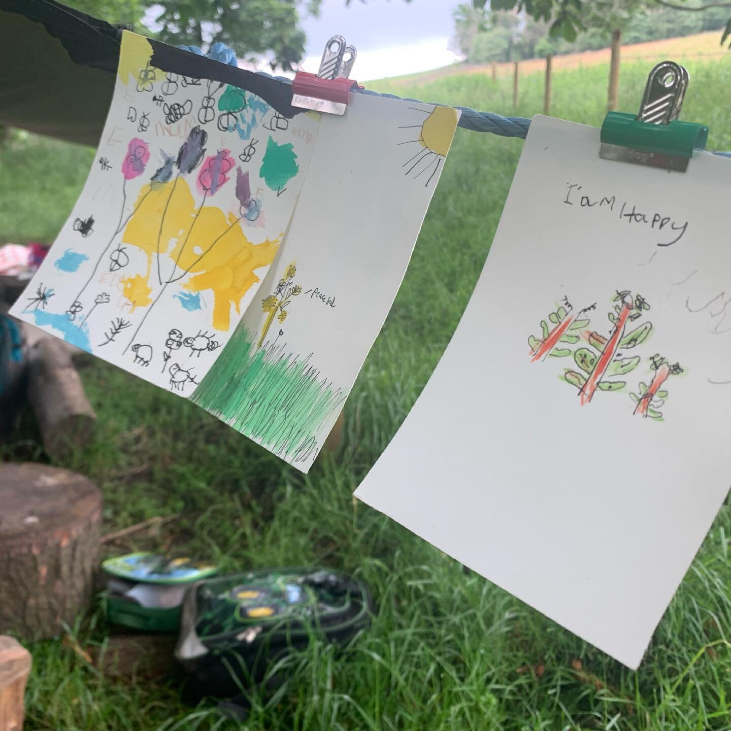 We are delighted to have hosted @theseawithinmindfulness for a children&rsquo;s art, mindfulness and yoga retreat here today. Making drawing nests in the long grass, painting affirmations, collecting wild grasses and petals for a magic potion, moment