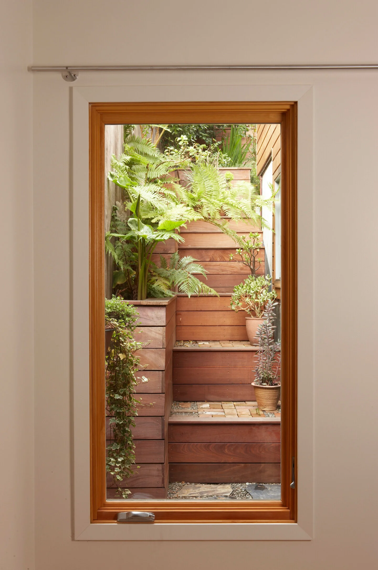 San Francisco Window View to Stairs