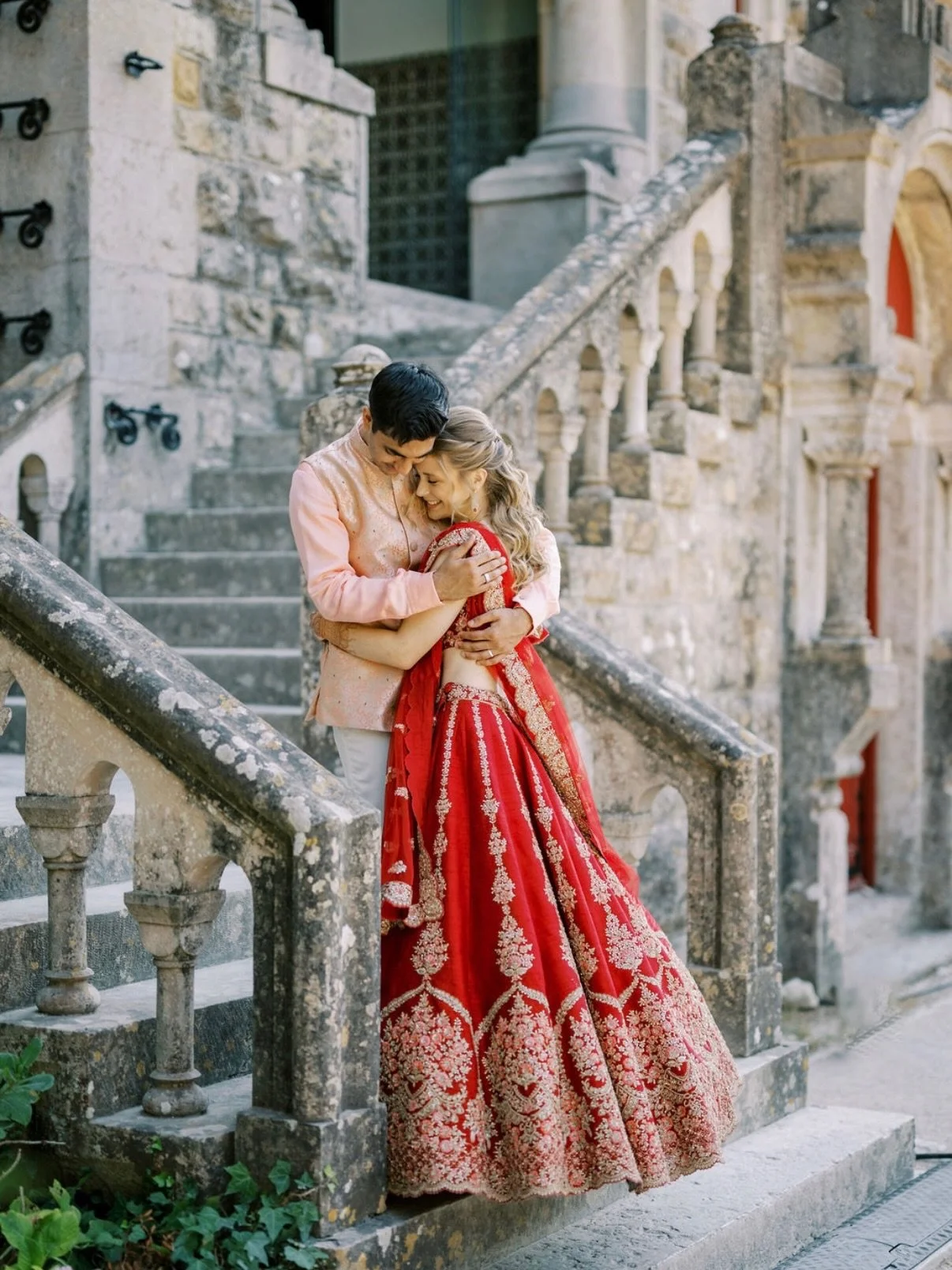 A love that feels both ancient and new. A fairy tale in silk and scarlet. The romance of Delaney and Kais &hearts;️✨

Bride: @delaney.khimji 
Groom: @kaiskhimji 

Bride&rsquo;s attire &amp; jewelry: @swaticouture 
Groom&rsquo;s attire: @swaticouture 