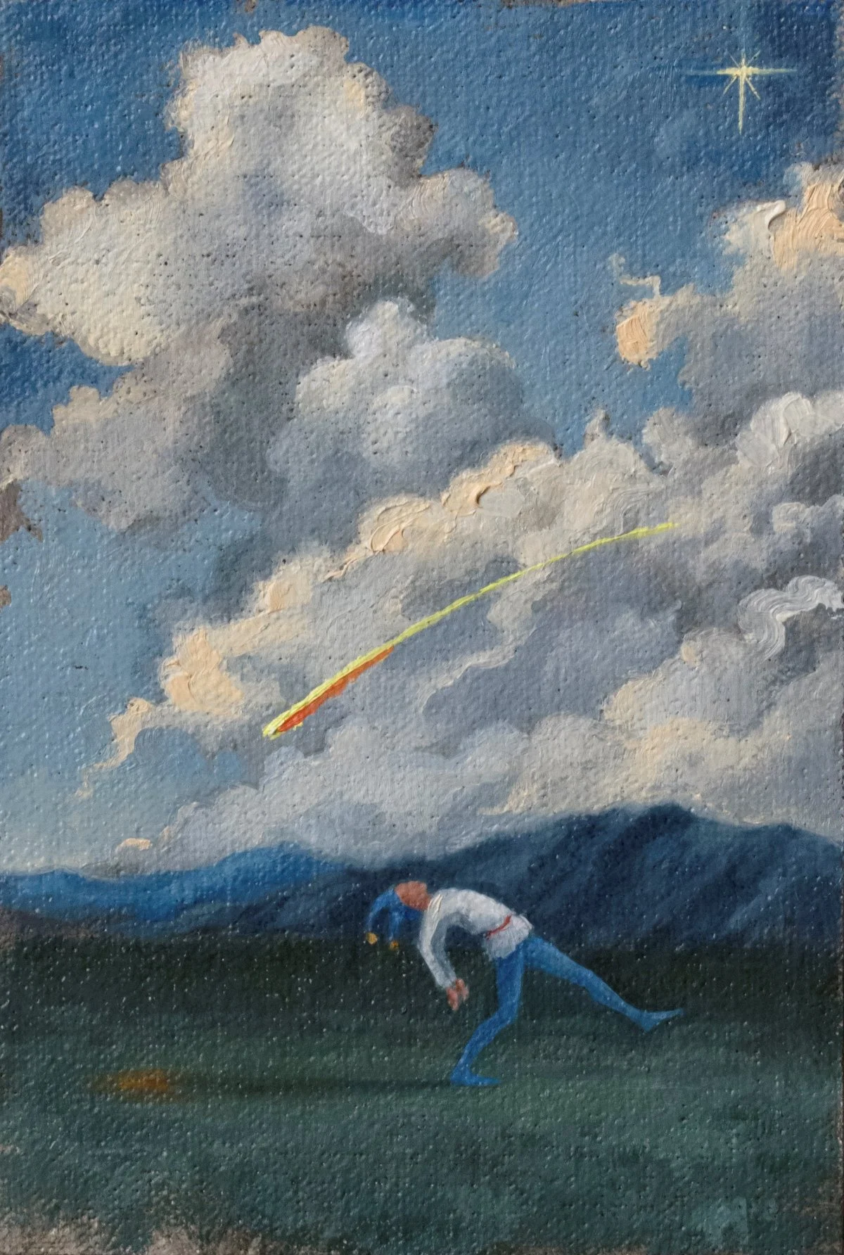 The Dance   6 x 4 inches, oil on linen mounted on panel, 2026 