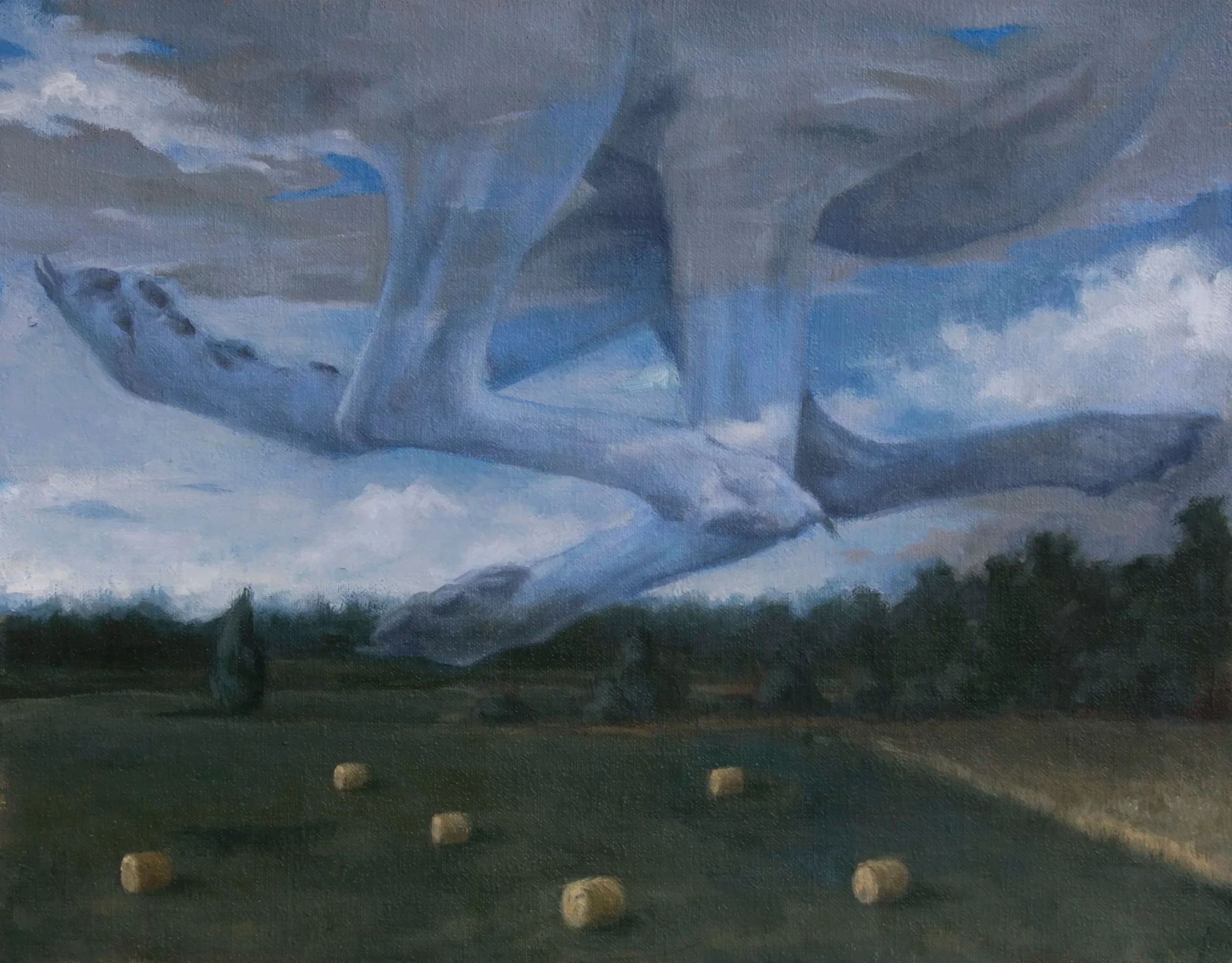 Bad Harvest 11 x 14 inches, oil on linen mounted on panel, 2025