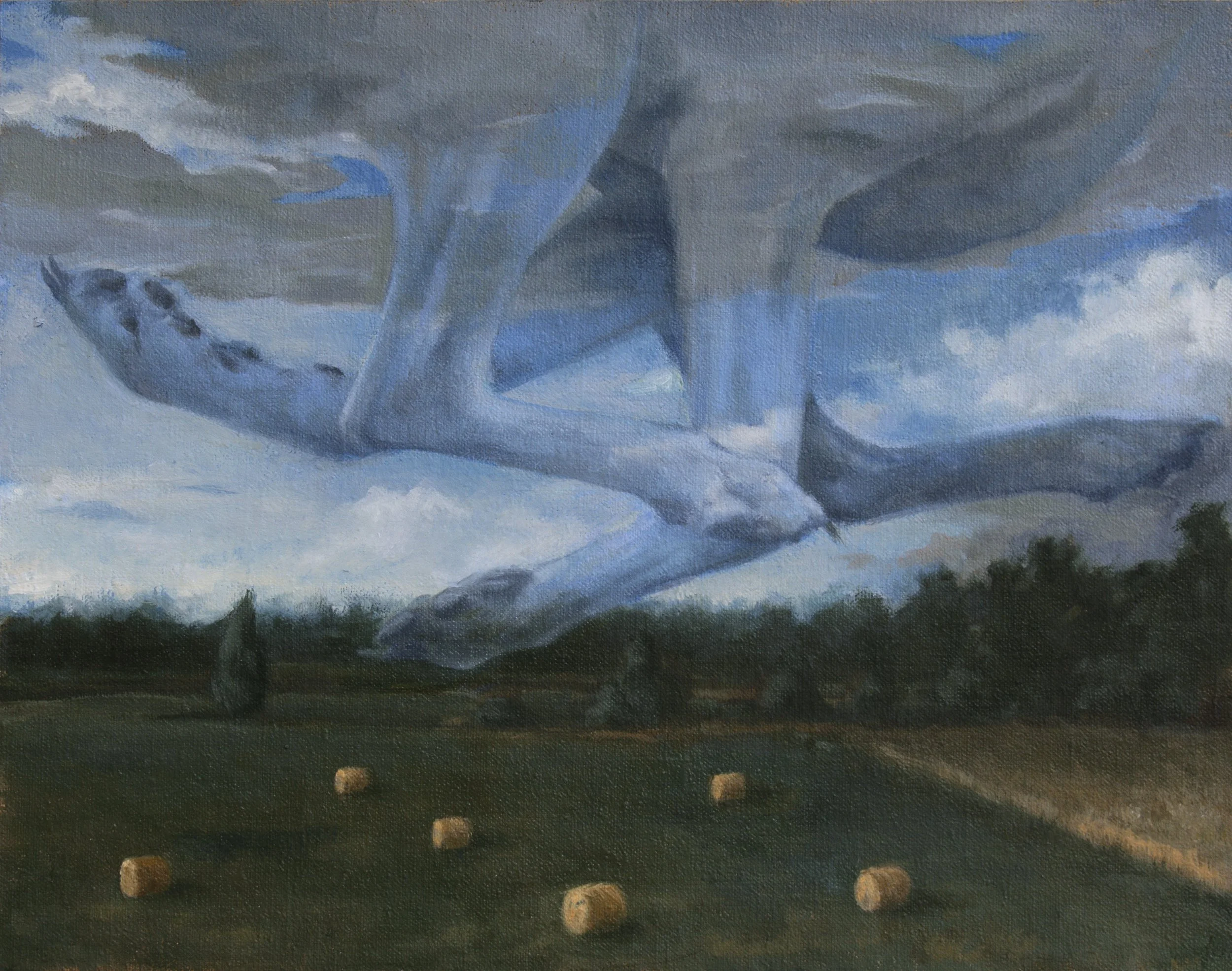 Bad Harvest  11 x 14 inches, oil on linen mounted on panel, 2025 