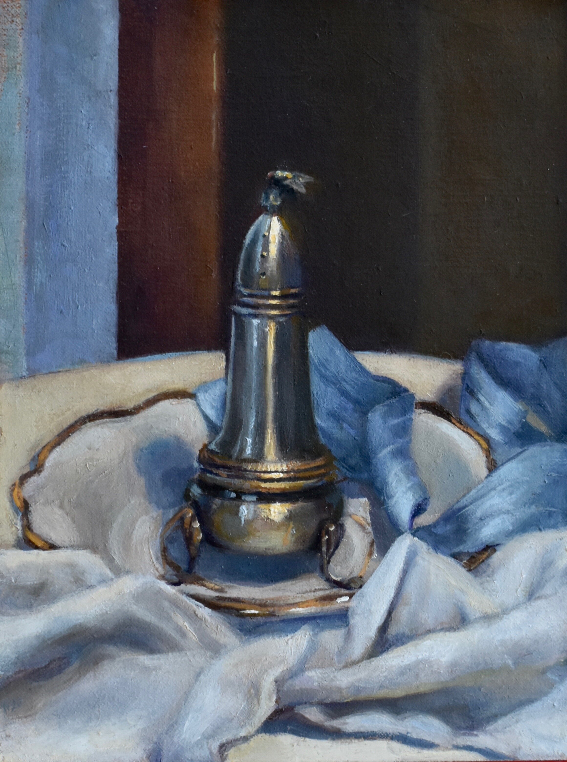 Party of One 6x8 inches, oil on linen, mounted on panel, 2020