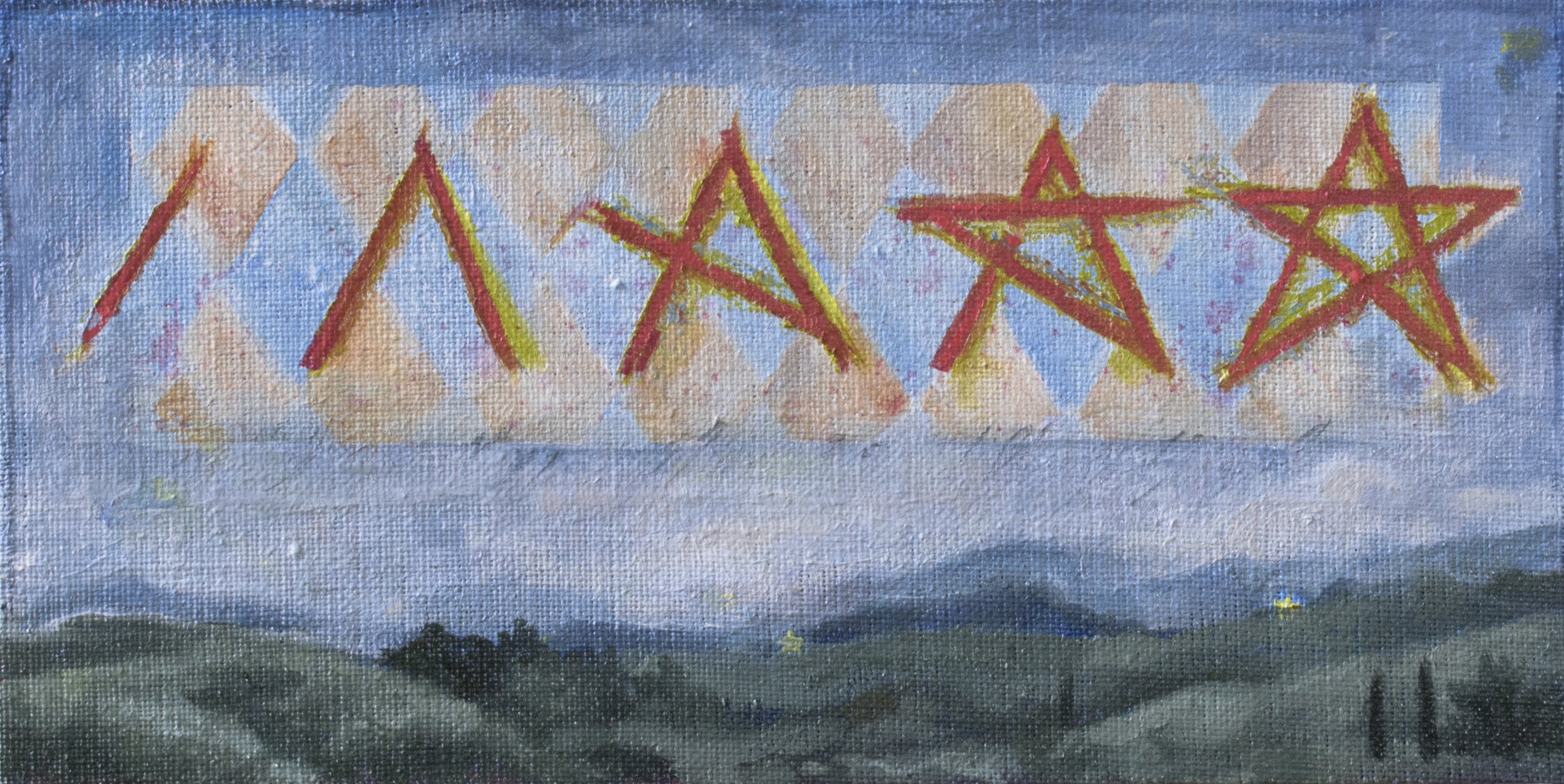 How to Make a Wish 6 x 12 inches, oil on linen mounted on panel, 2026 