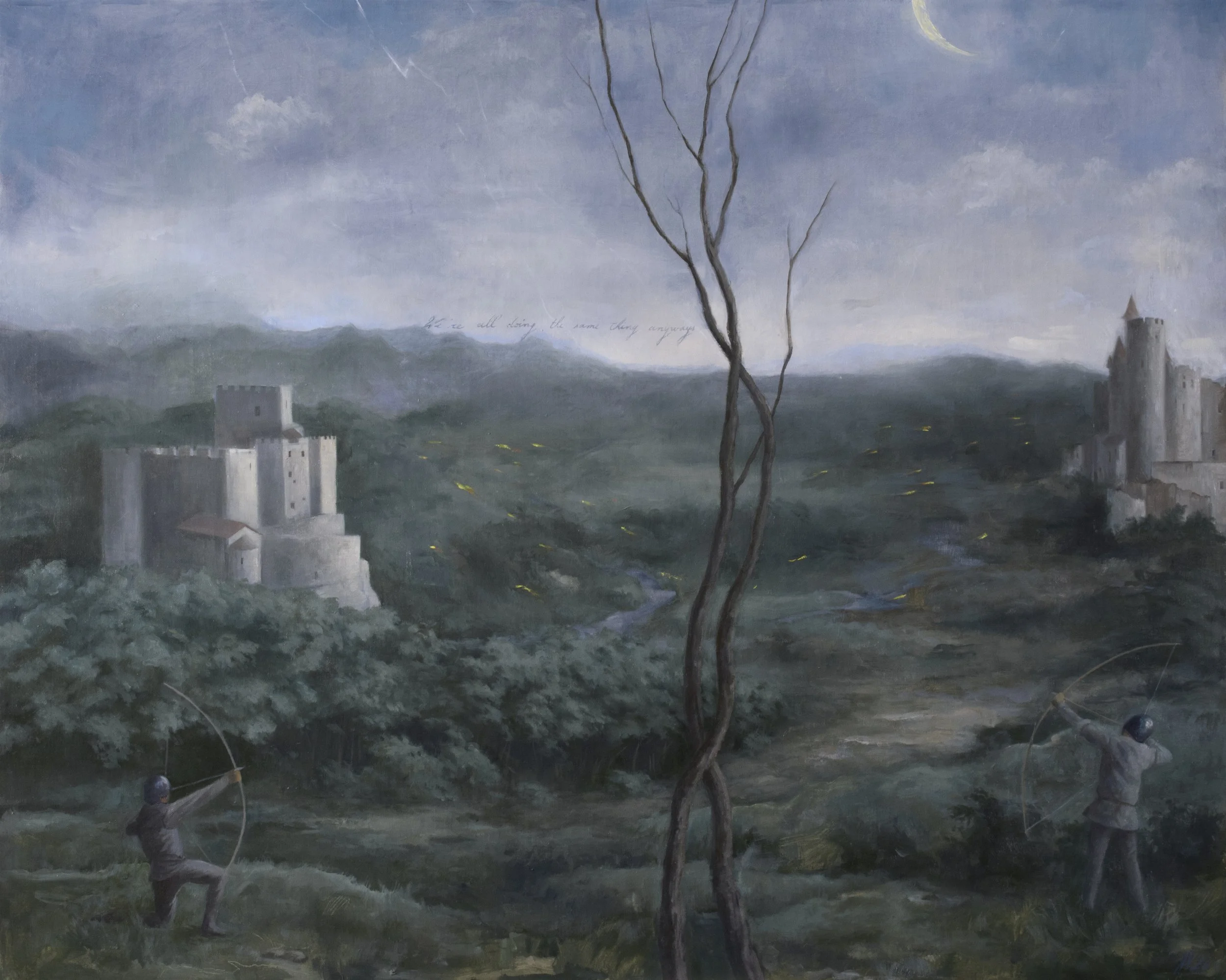 The Enemy of my Enemy is my Enemy  18 x 20 inches, oil on linen mounted on panel, 2026 