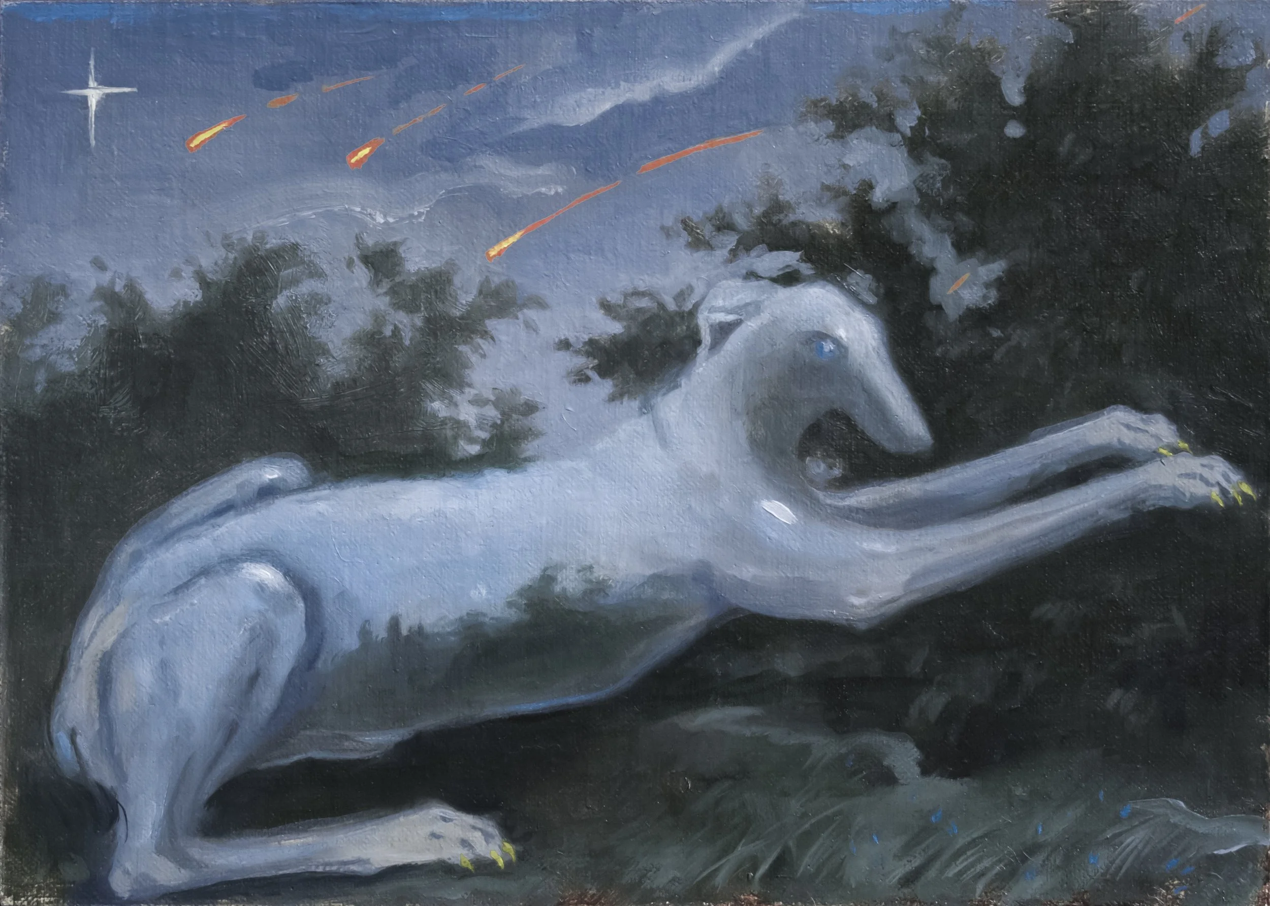 Silent Prayer 5 x 7 inches, oil on linen mounted on panel, 2025