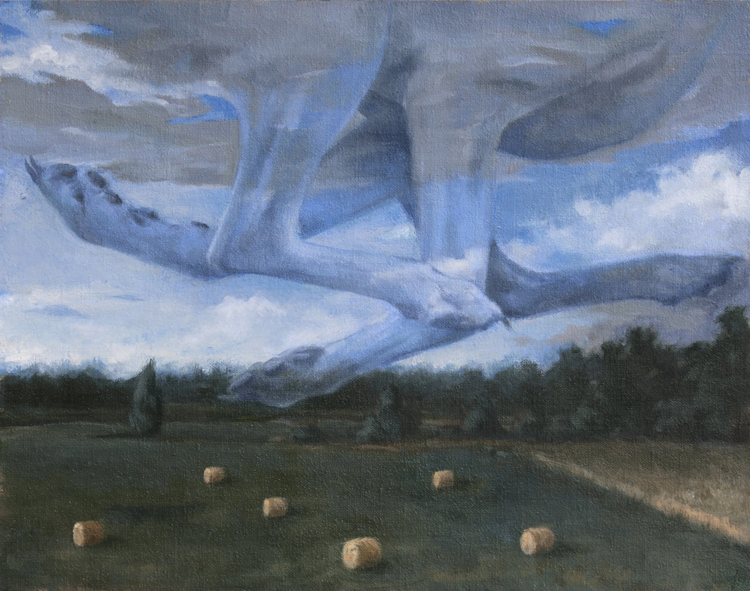 Bad Harvest  11 x 14 inches, oil on linen mounted on panel, 2025 