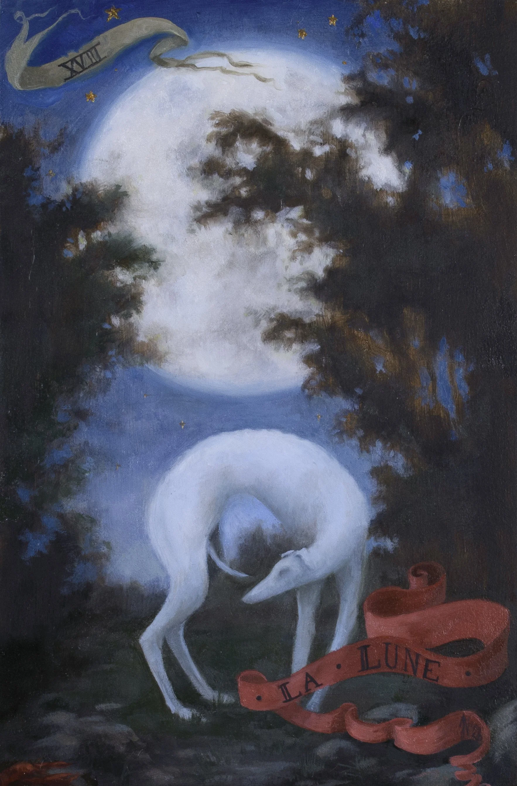 The Moon  6 x 4 inches, oil on panel, 2026 