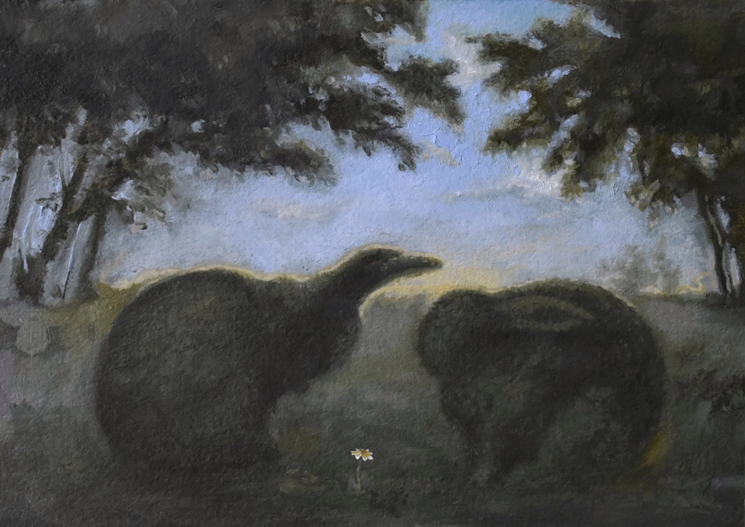 Growing Strong 5 x 7 inches, oil on paper, 2024 