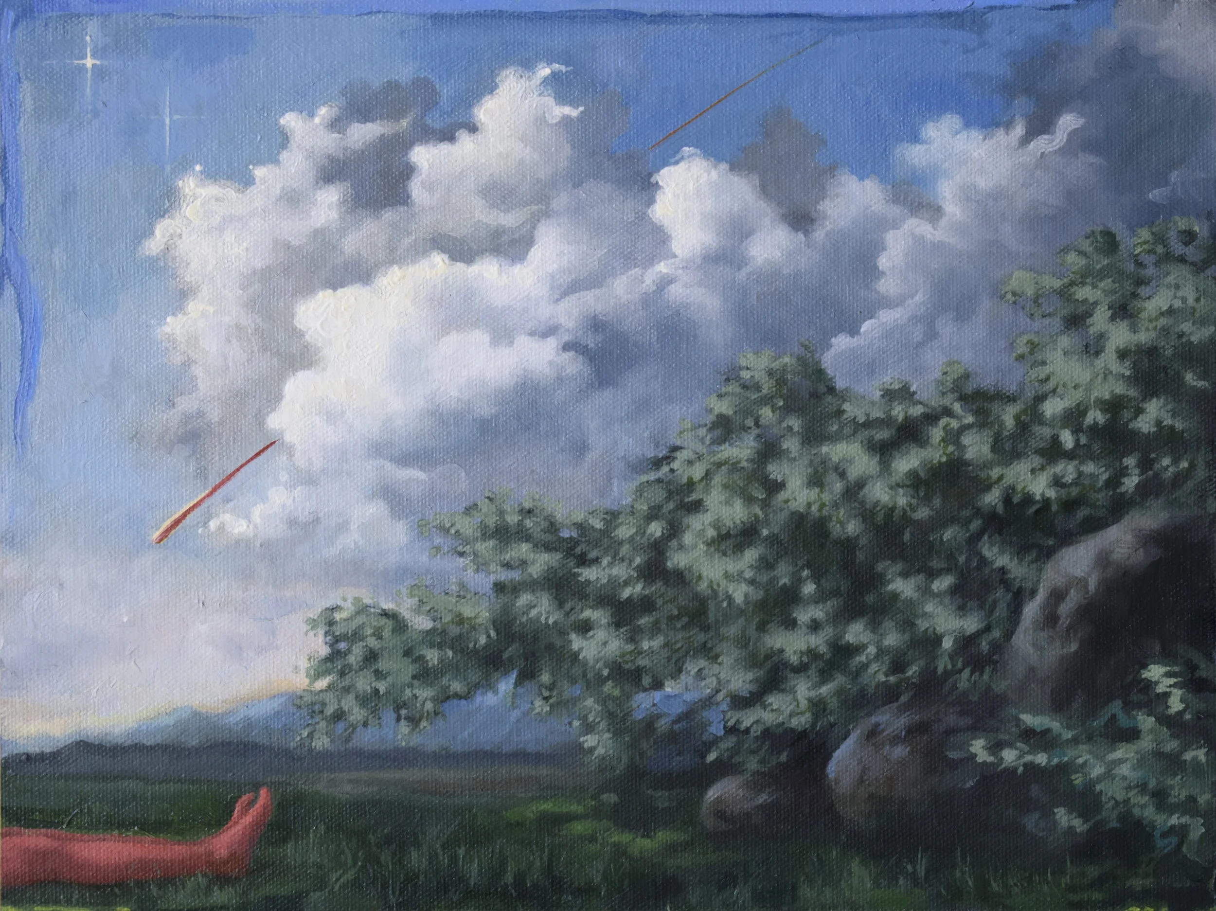 Avalanche 9 x 12 inches, oil on canvas mounted on panel, 2026 