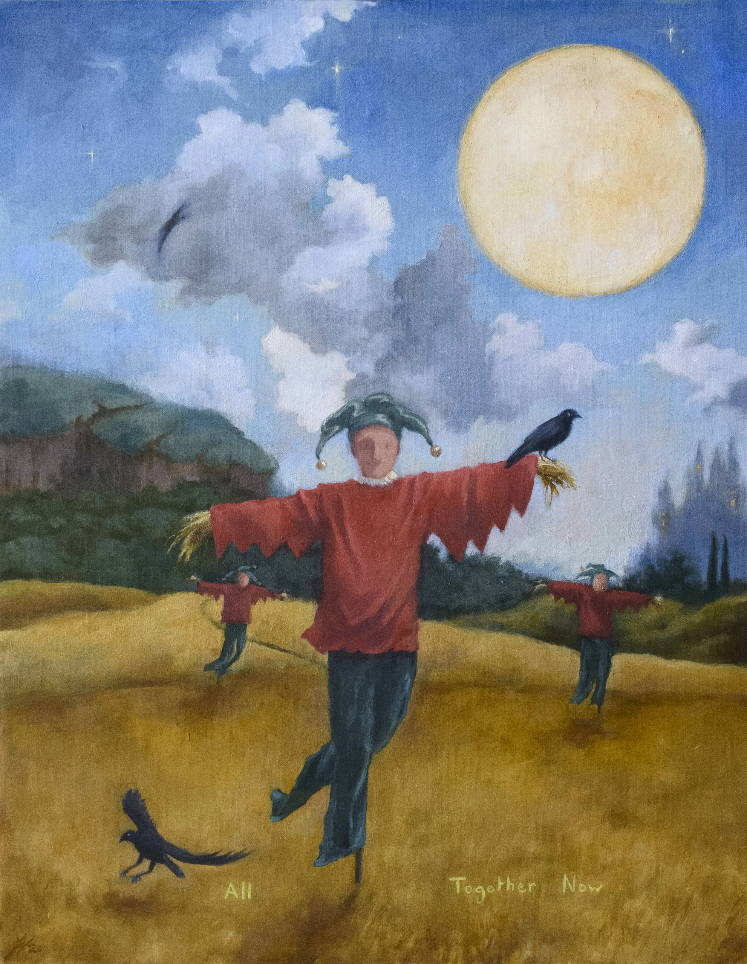 Making Friends 11 x 14 inches, oil on linen mounted on panel, 2026 