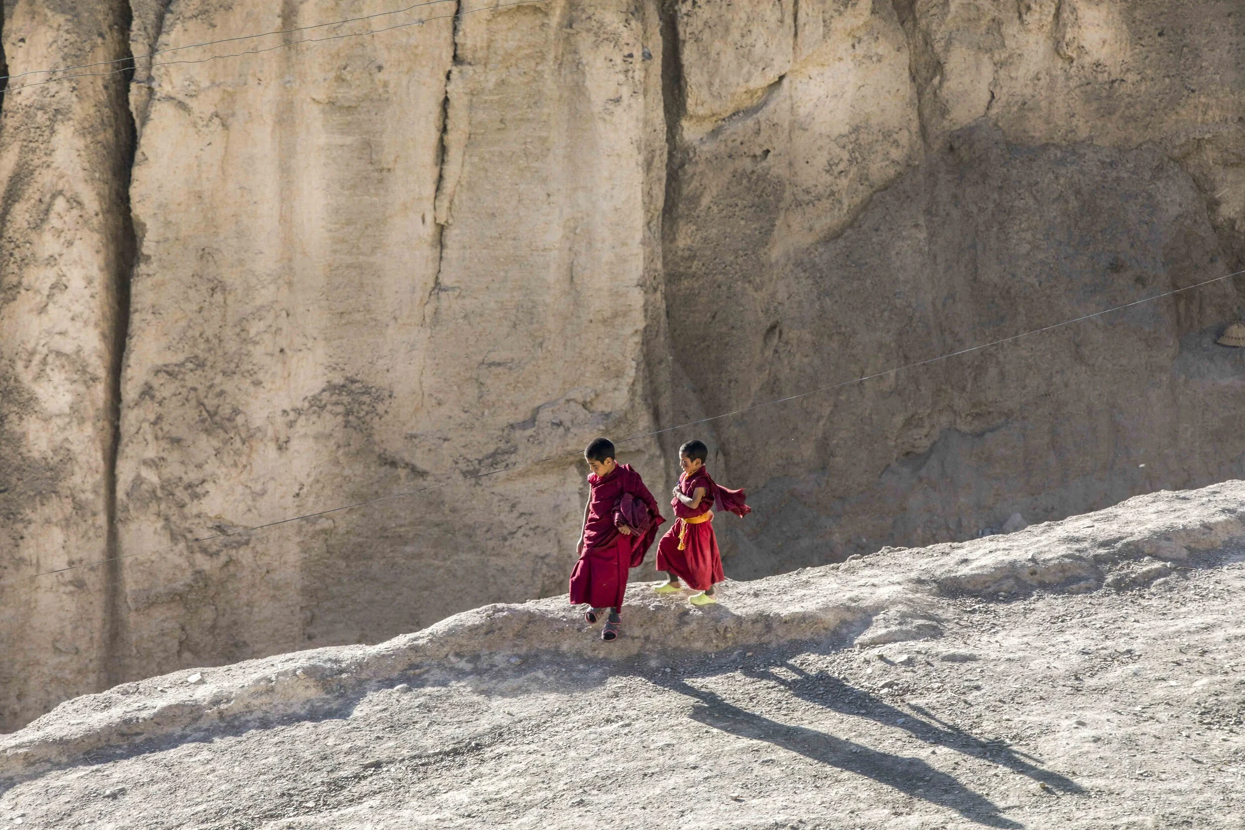  Today many young tibetans are raised in monastic communities in India where they learn the Tibetan language and a pure form of Tibetan tantric buddhist philosophy.