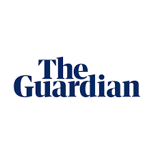 The Guardian logo in navy blue text.