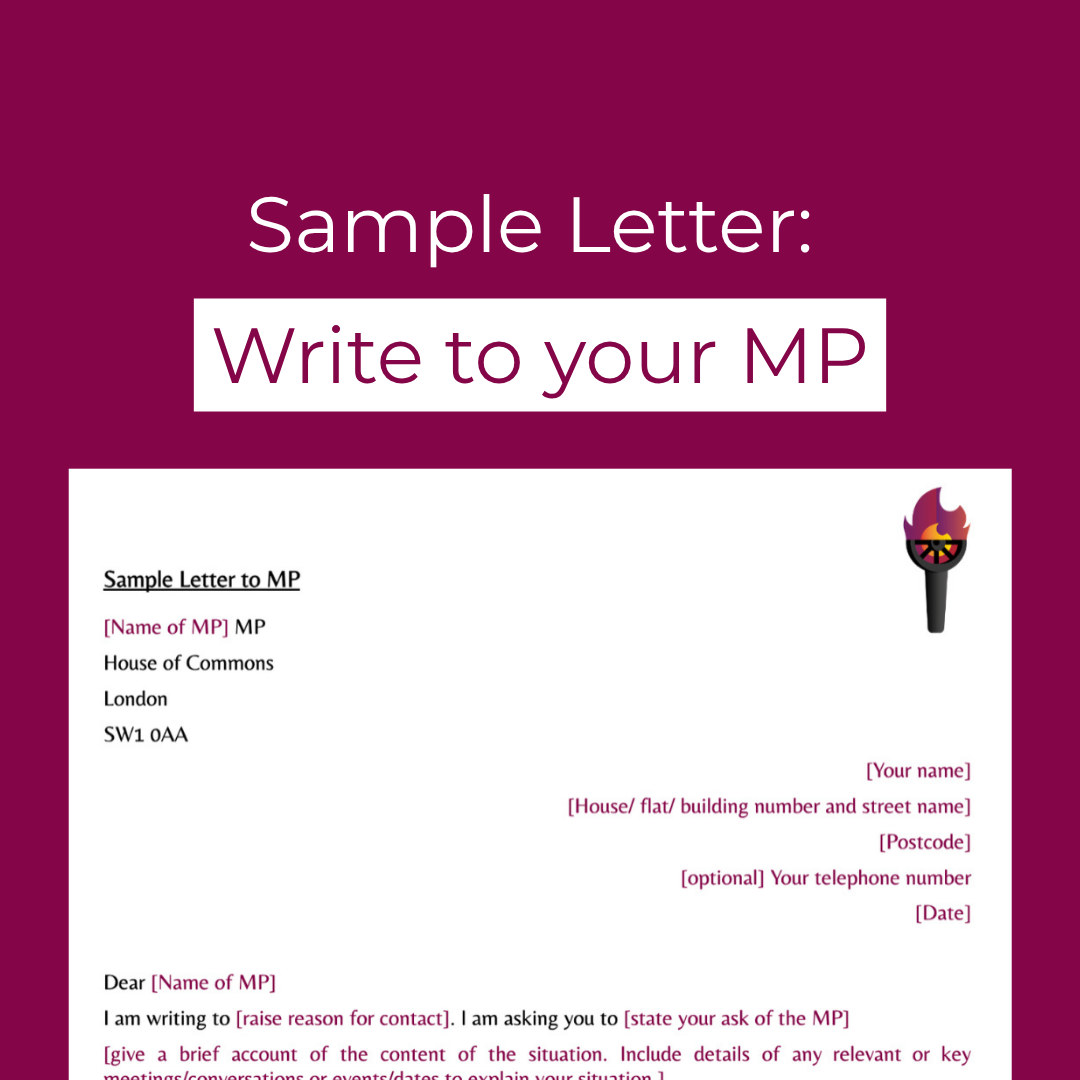Sample Letter: Write to your MP