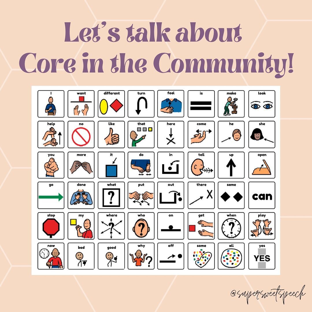 Let&rsquo;s talk about Core in the Community!📱I am SO excited to share my newest project with everyone! 🤩 Core in the Community ensures that all nonspeaking individuals have access to communication, regardless of where they are. SWIPE to take a loo