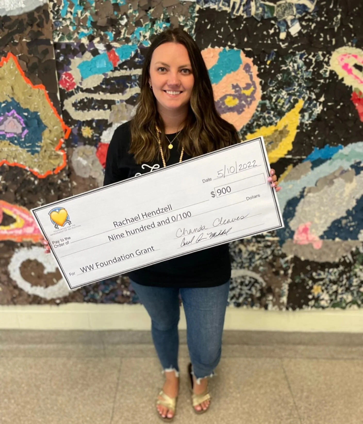 The coolest thing happened yesterday! 💛 I was surprised in the middle of the craziest work day by a school board member and the head of our district foundation program with a grant that I applied for months ago, for my students! 🤩 ✨ Beyond excited 