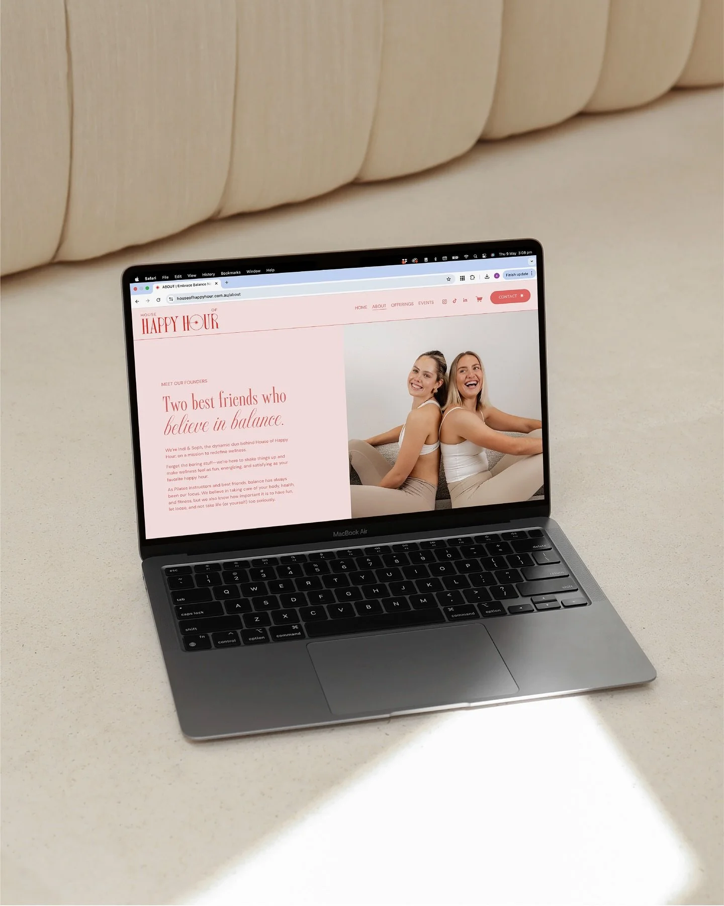 A site made to sell out &mdash; and stand out ✨ 
After creating the vibrant @house.ofhappyhour brand identity last year, we&rsquo;ve now brought their world of movement, magic, and margaritas into a custom website &mdash; designed to make browsing (a