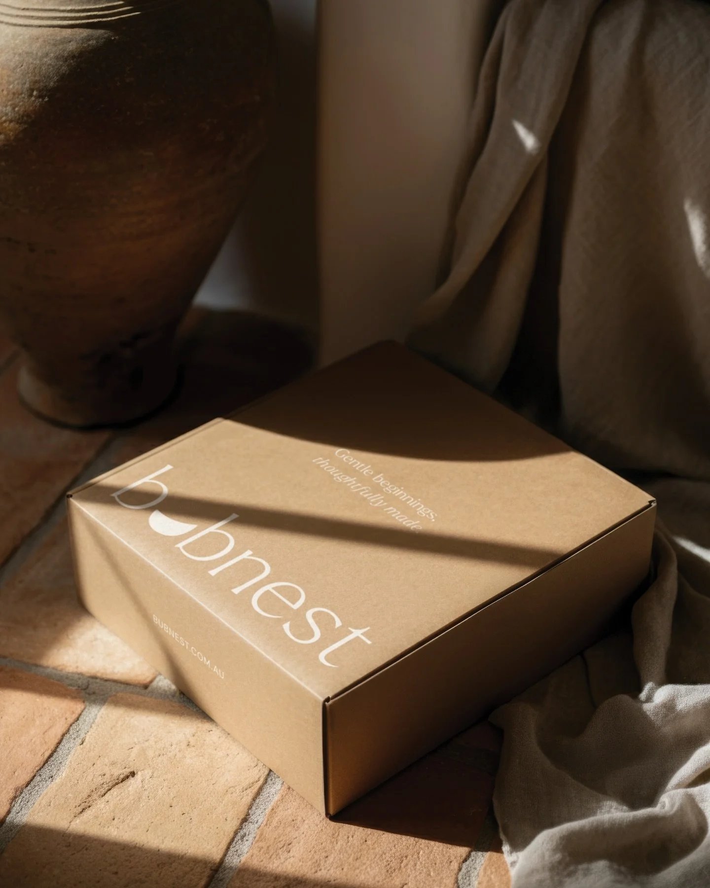 A new season for @bubnest 🤍 
This rebrand has been a complete and considered overhaul, shaped around the early, tender season of starting a family. At its heart sits the Bub &ldquo;nest&rdquo; symbol, softly referencing the hero Baby Nest product, a
