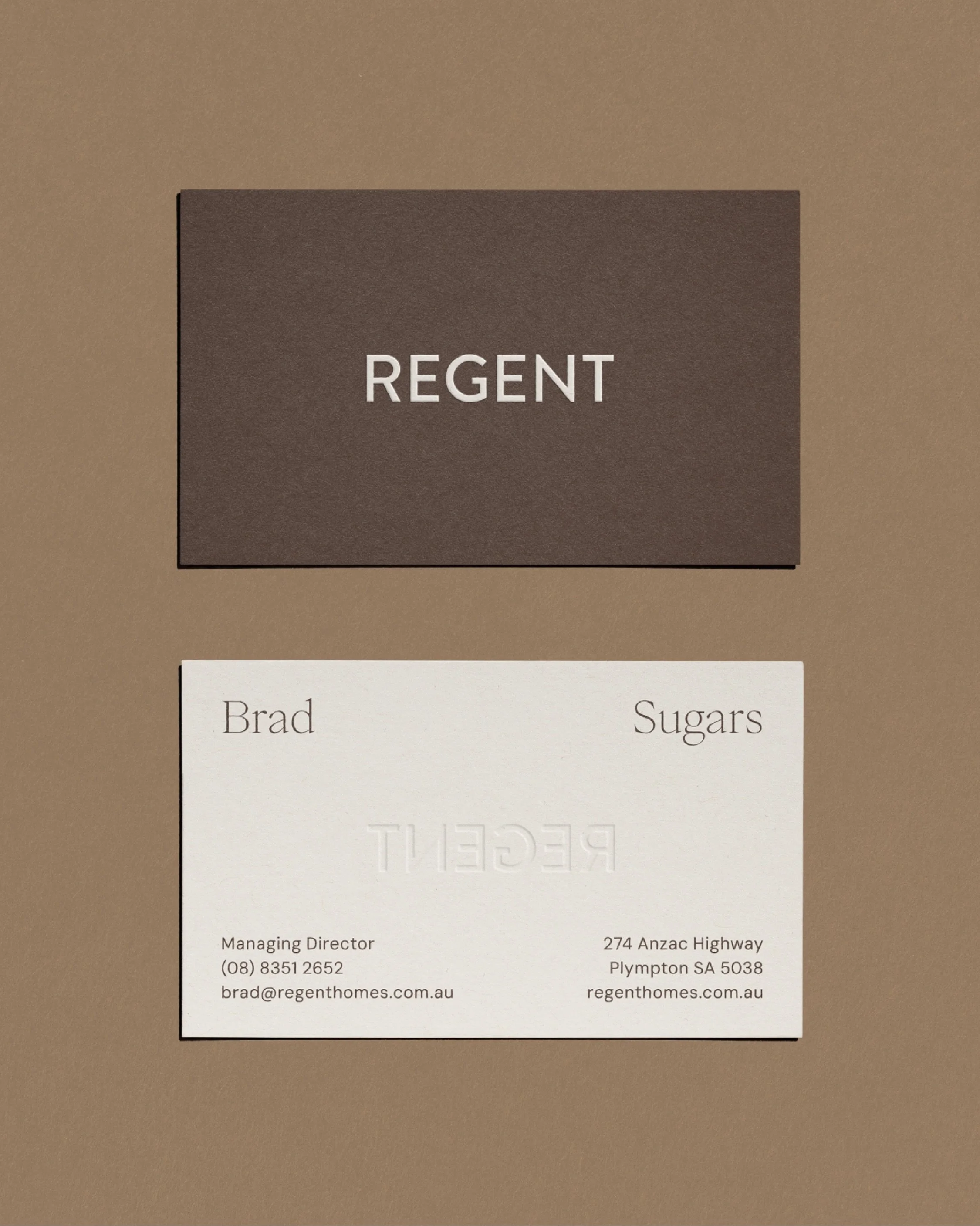 An evolution of an established Adelaide name. 
The @regenthomesau refresh brings a more refined and considered expression to the brand &mdash; one that reflects the quality, design and experience Regent Homes delivers today. A cohesive new visual lan