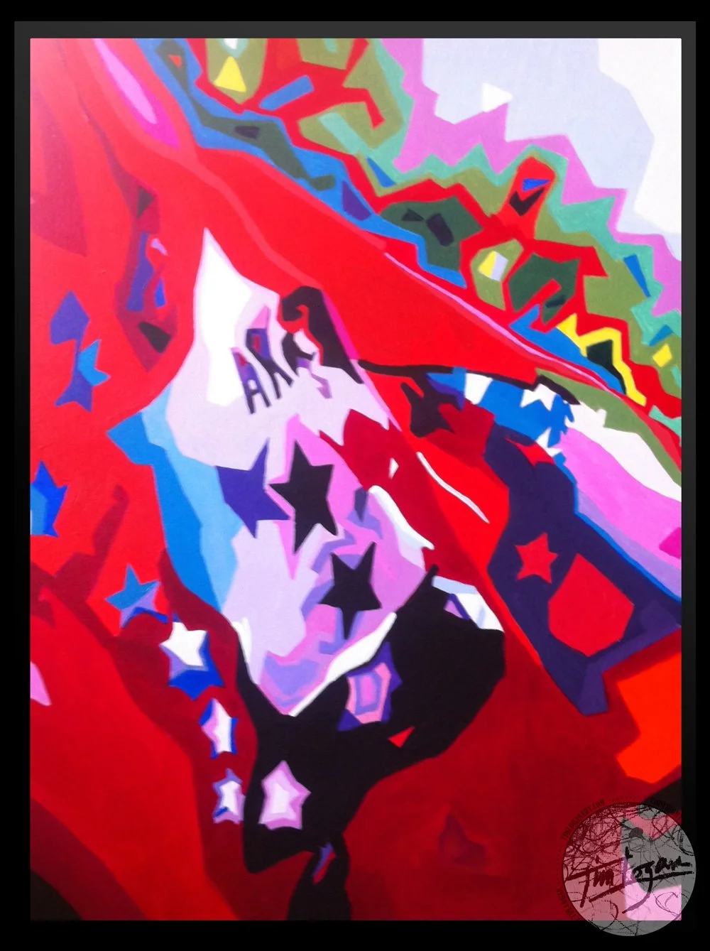 "Arkansas Flag on the Square" – Bentonville, AR – Original Available