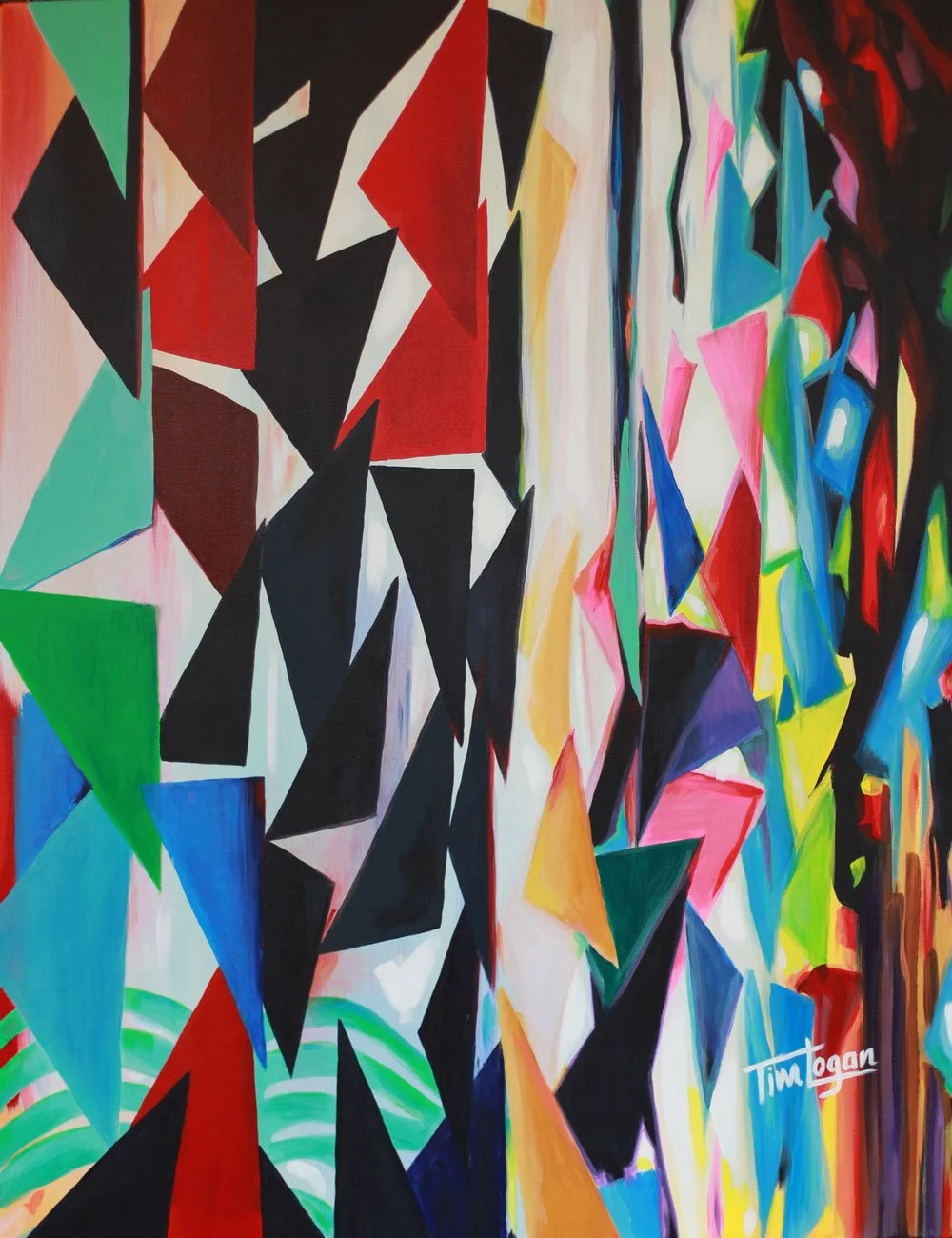 "Mustache Window" – Front window of a shop in downtown Bentonville, AR – SOLD