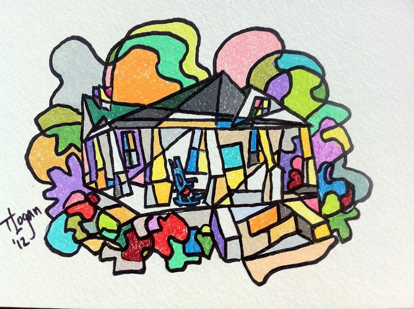 "Jo's House" – Senatobia, MS – Colored Pencil – Gifted