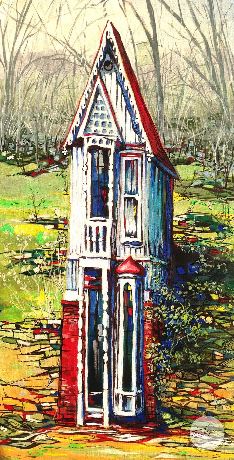 "Sample House" – Eureka Springs, AR – Not sure when this was built, but it's very old! Builders erected it as a sample for houses they offered. – SOLD