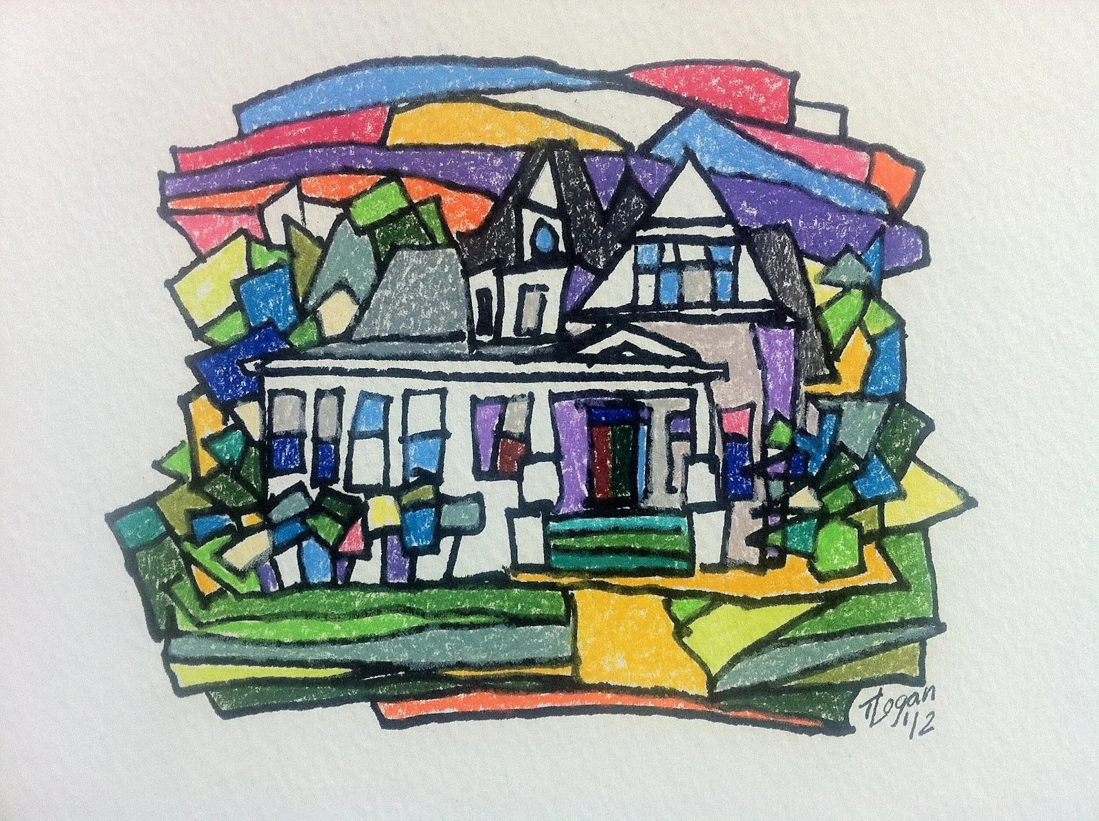 "House in Como, Mississippi" – Colored Pencil – Gifted