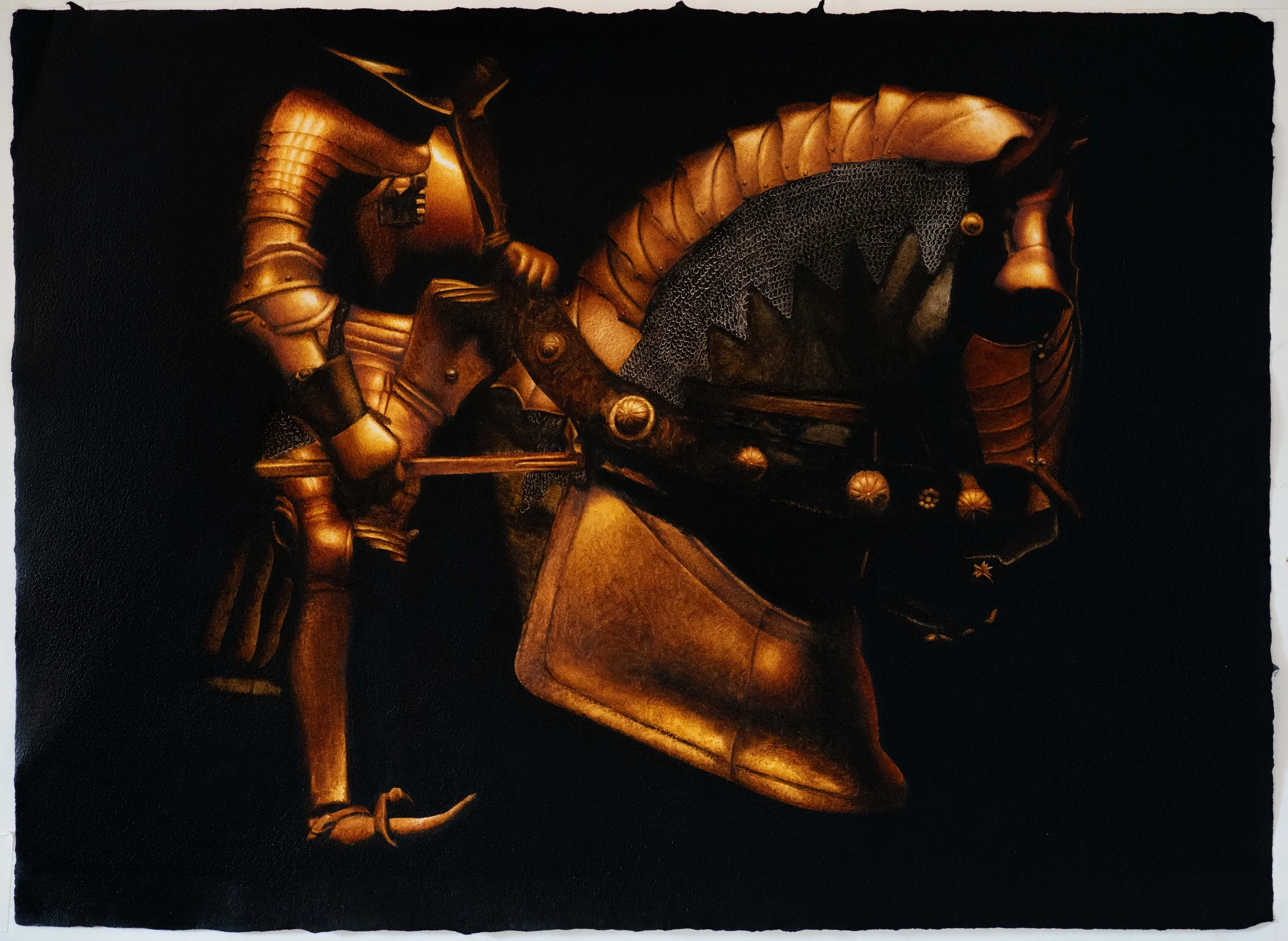 Oil paint on paper handmade by the artist | 20"x27"