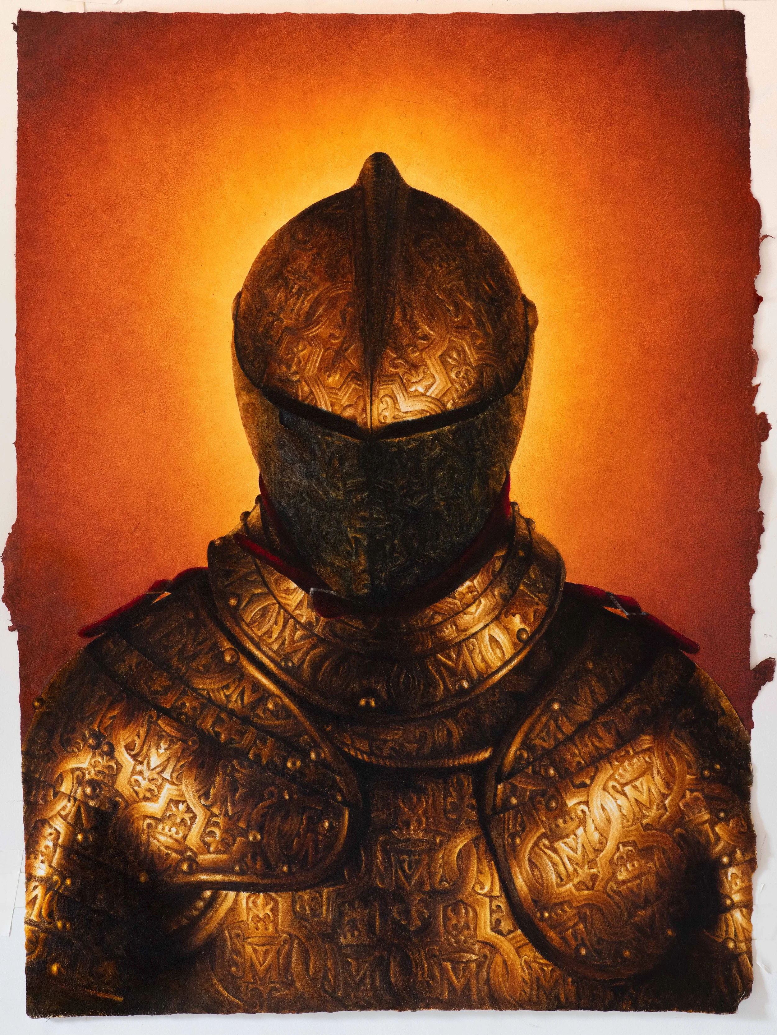 Oil paint on paper handmade by the artist | 27"x20"