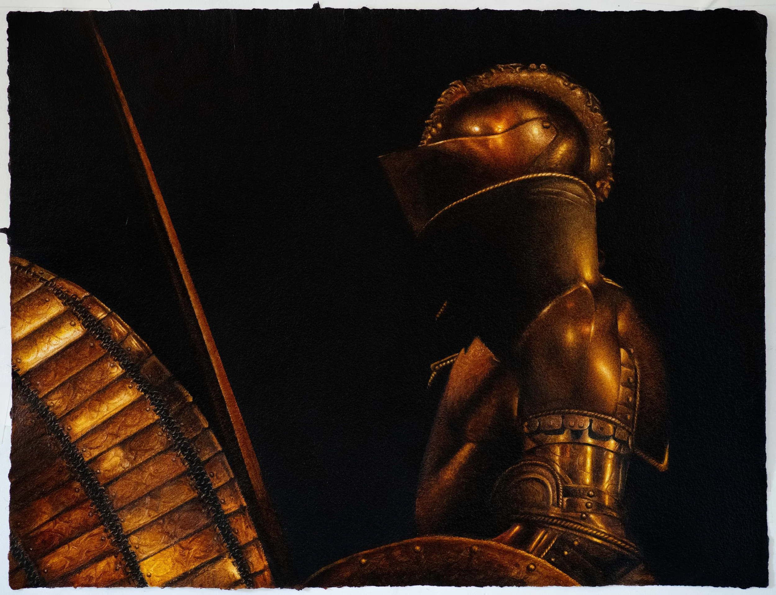 Oil paint on paper handmade by the artist | 18"x24"