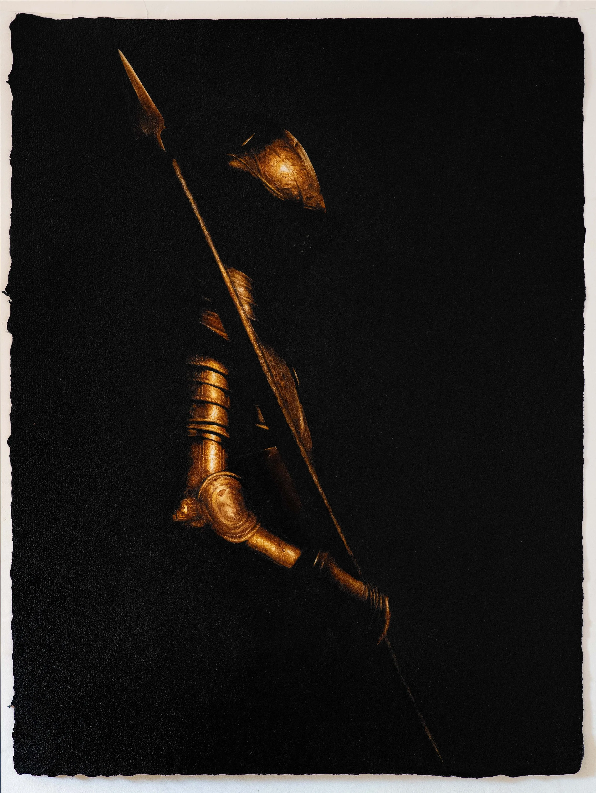 Oil paint on paper handmade by the artist | 24"x18"