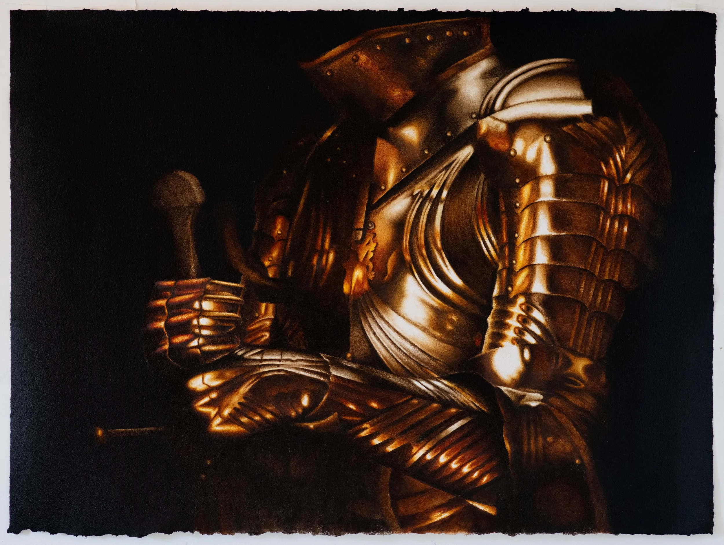 Oil paint on paper handmade by the artist | 20"x27"