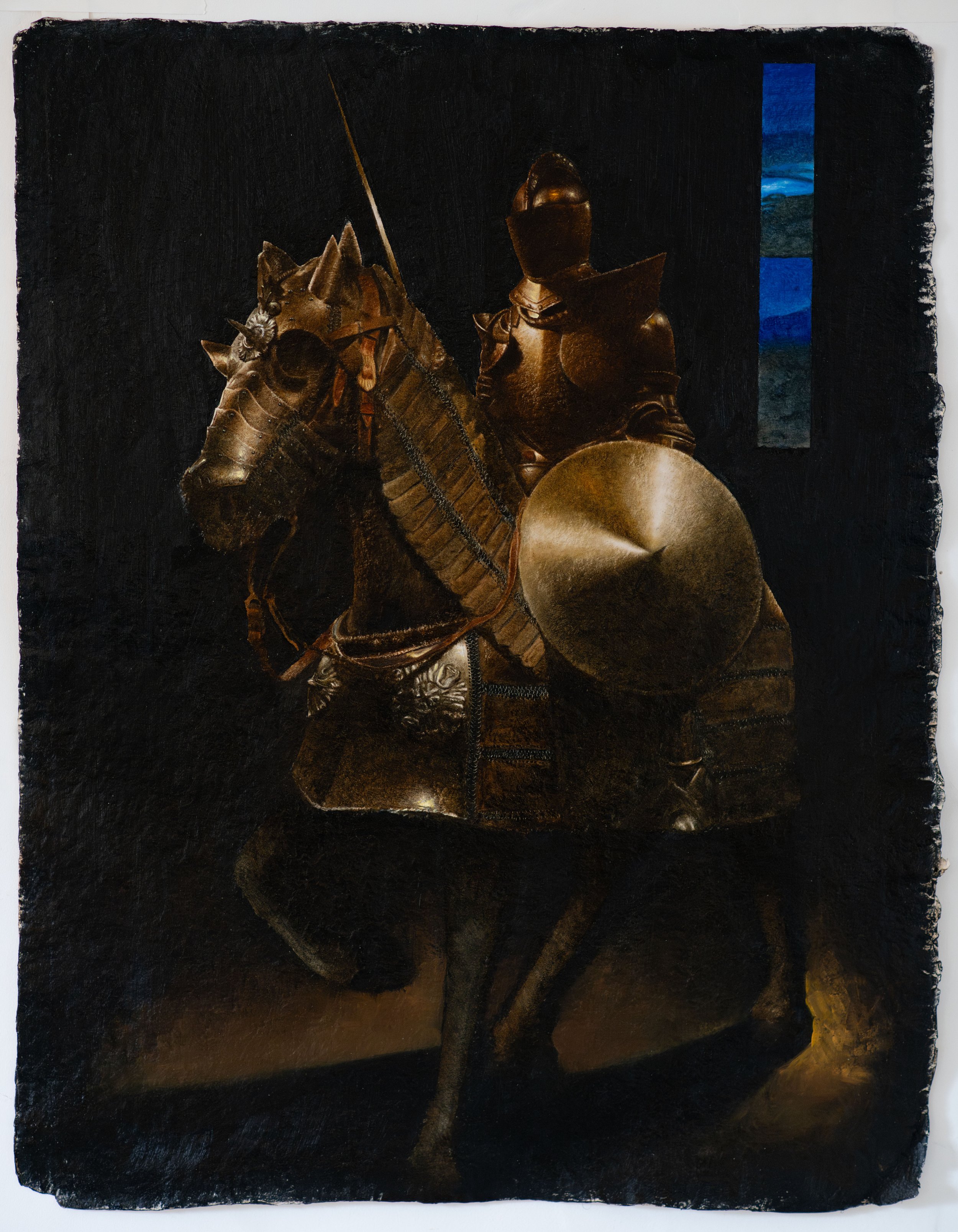 Oil paint on paper handmade by the artist | 24"x18"