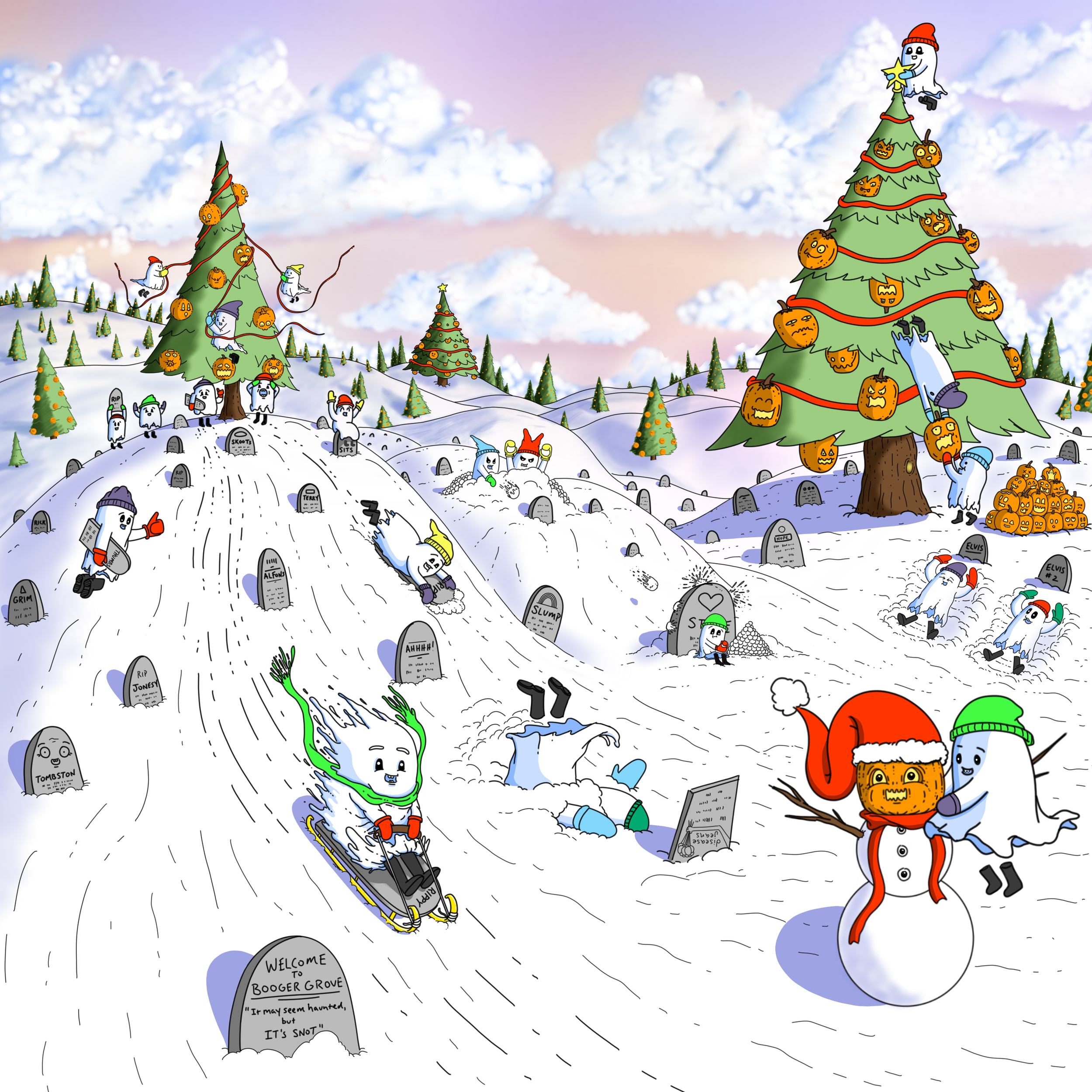 SNOW BALLERS PRINT