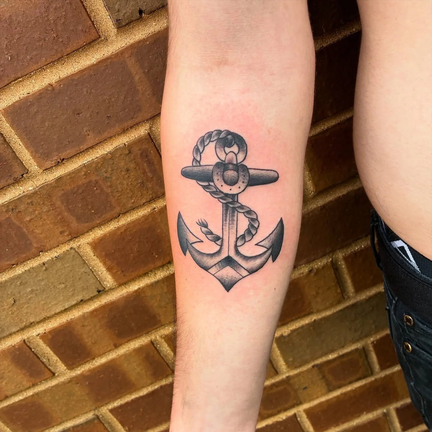 Just a simple anchor for my cousins first tattoo. Thanks for the trust with this one dude! Got some openings left for July and August don&rsquo;t wait too long to snag some something!