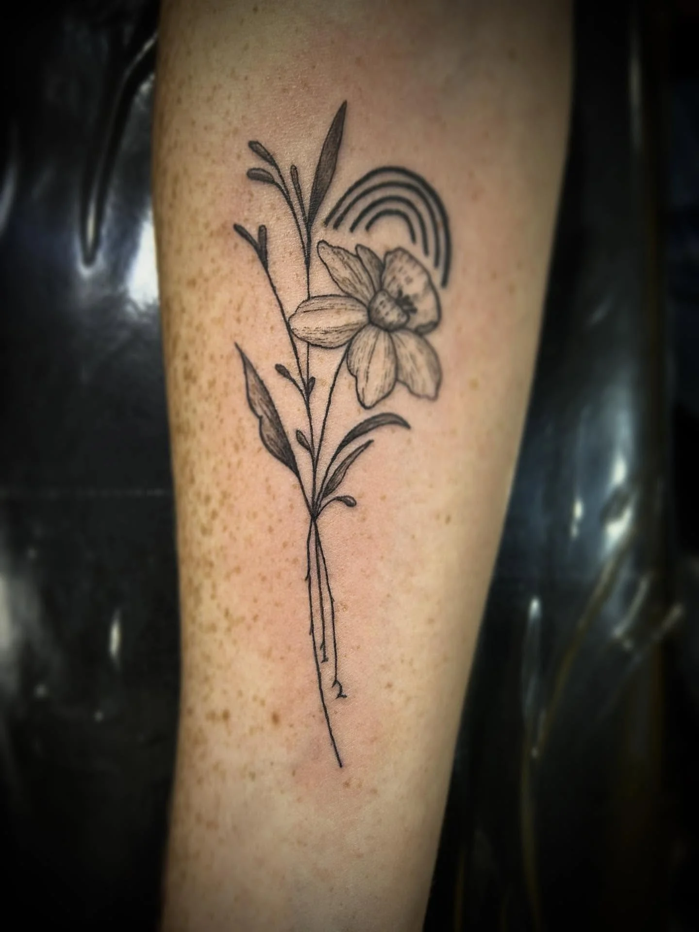 Birth month flower 🌺 
.
.
.
.
#tattoo #fineline #finelinetattoo #flowers #flowertattoo #blackngreytattoo #michigantattooers #michigantattooer #michigantattooartist