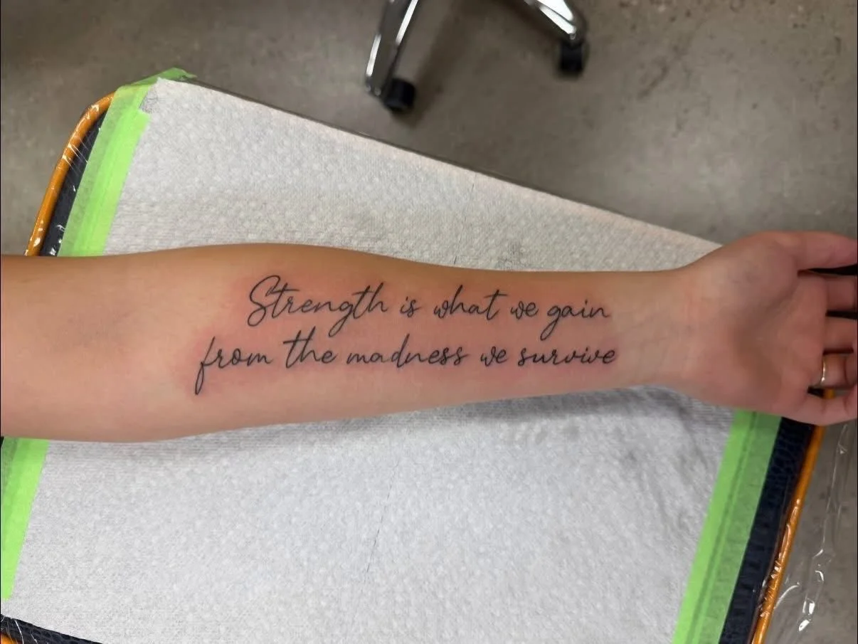 Always enjoy doing lettering! Ready for a tattoo? Let&rsquo;s schedule a booking!

#TattooArt #TattooArtist #InkedUp #TattooCulture #TattooLife #FreshInk #TattooWork #TattooLovers #TattooAddict #BlackAndGreyTattoo #CustomTattoo #TattooCommunity #Body